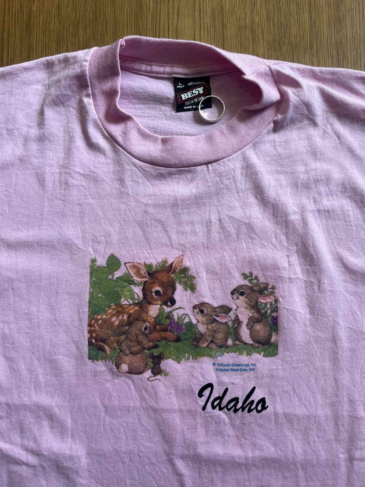 Arts & Science Vintage Animal Idaho Gibson Greetings.inc 90’s Tshirt Size US L / EU 52-54 / 3 - 5 Thumbnail