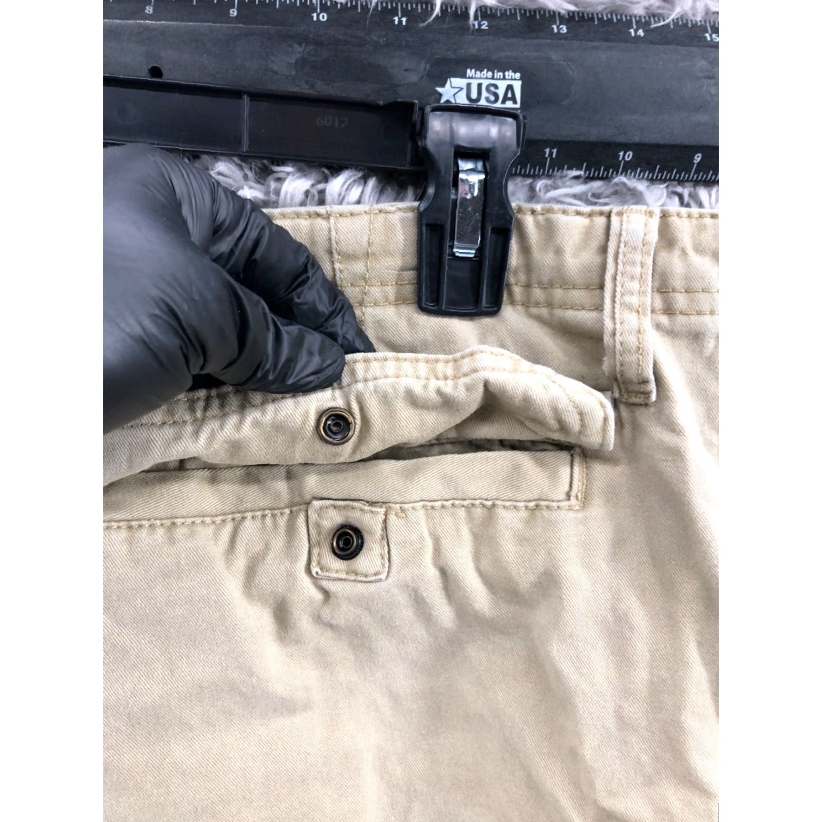 Vintage Wearfirst Cargo Shorts Mens Size 38 Mid Rise Beige Pocket 5-Pocket Denim Cotton Blend Casual Shirt? Size US 38 / EU 54 - 7 Thumbnail
