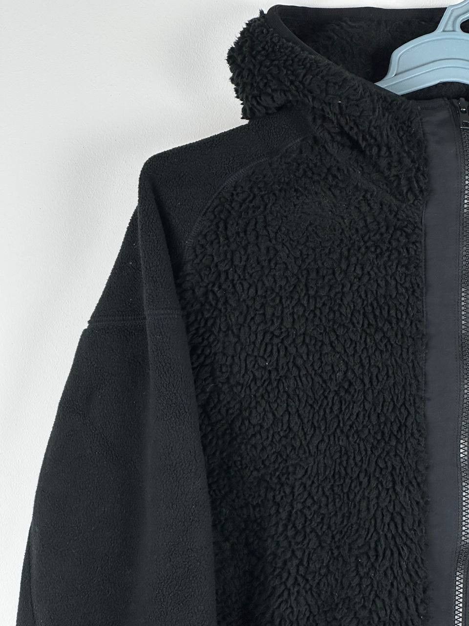 Uniqlo × White Mountaineering Uniqlo White Mountaineering Black Hooded Fleece Jacket Size US XL / EU 56 / 4 - 5 Thumbnail