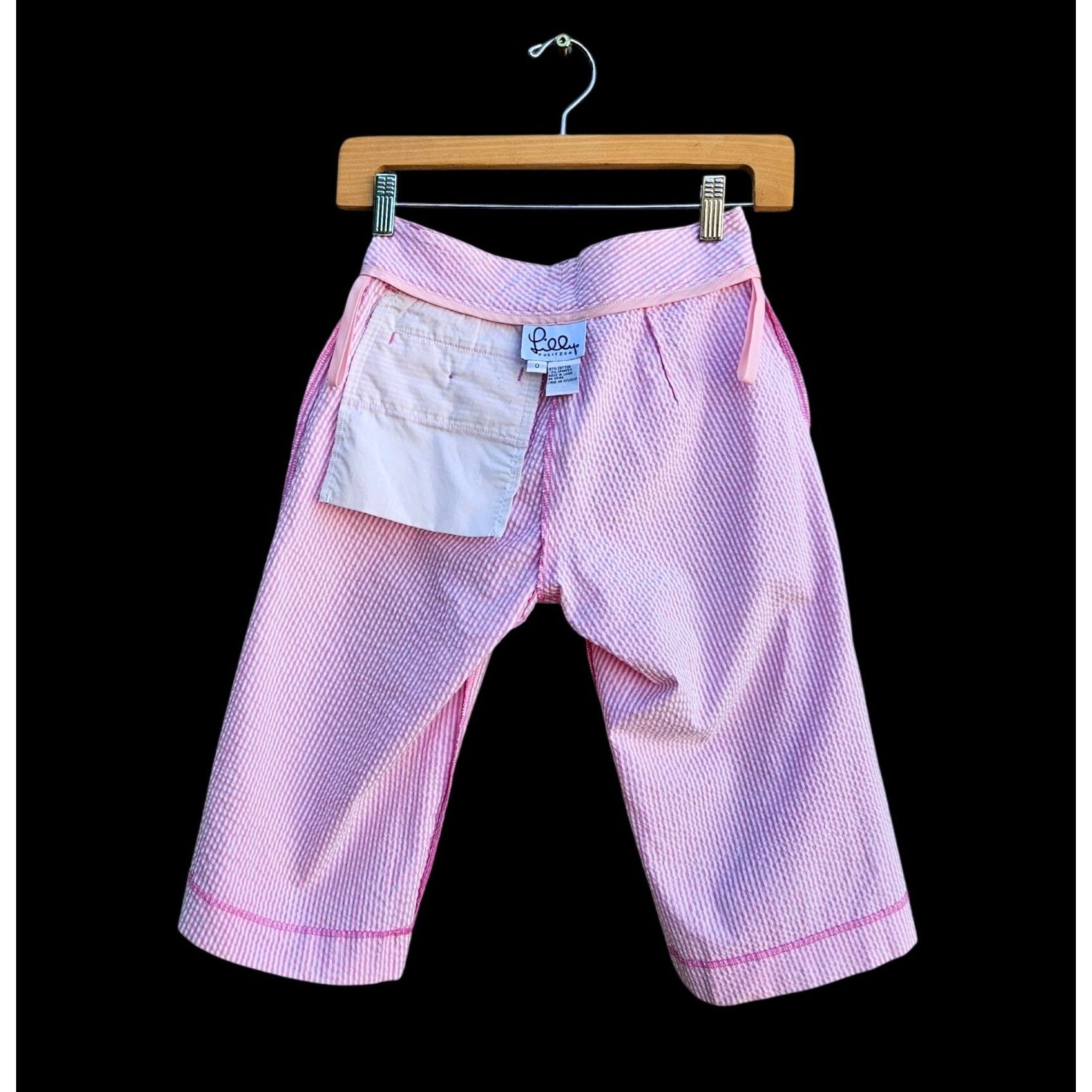 Lilly Pulitzer Lilly Pulitzer Pink Seersucker Shorts Size 0 Summer Preppy Size 25" / US 0 / IT 36 - 10 Thumbnail