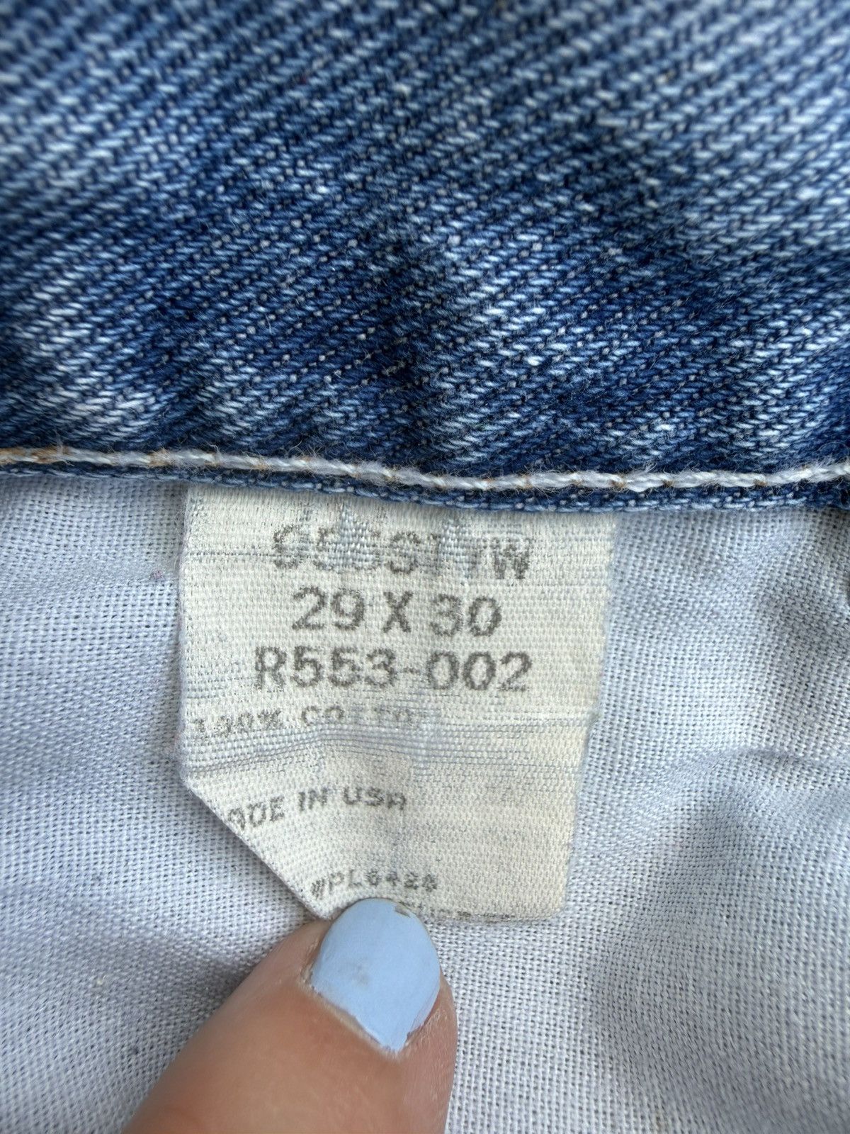 Wrangler Vintage 90s Wrangler Authentic Jeans Altered to Cropped Size 29" - 9 Thumbnail