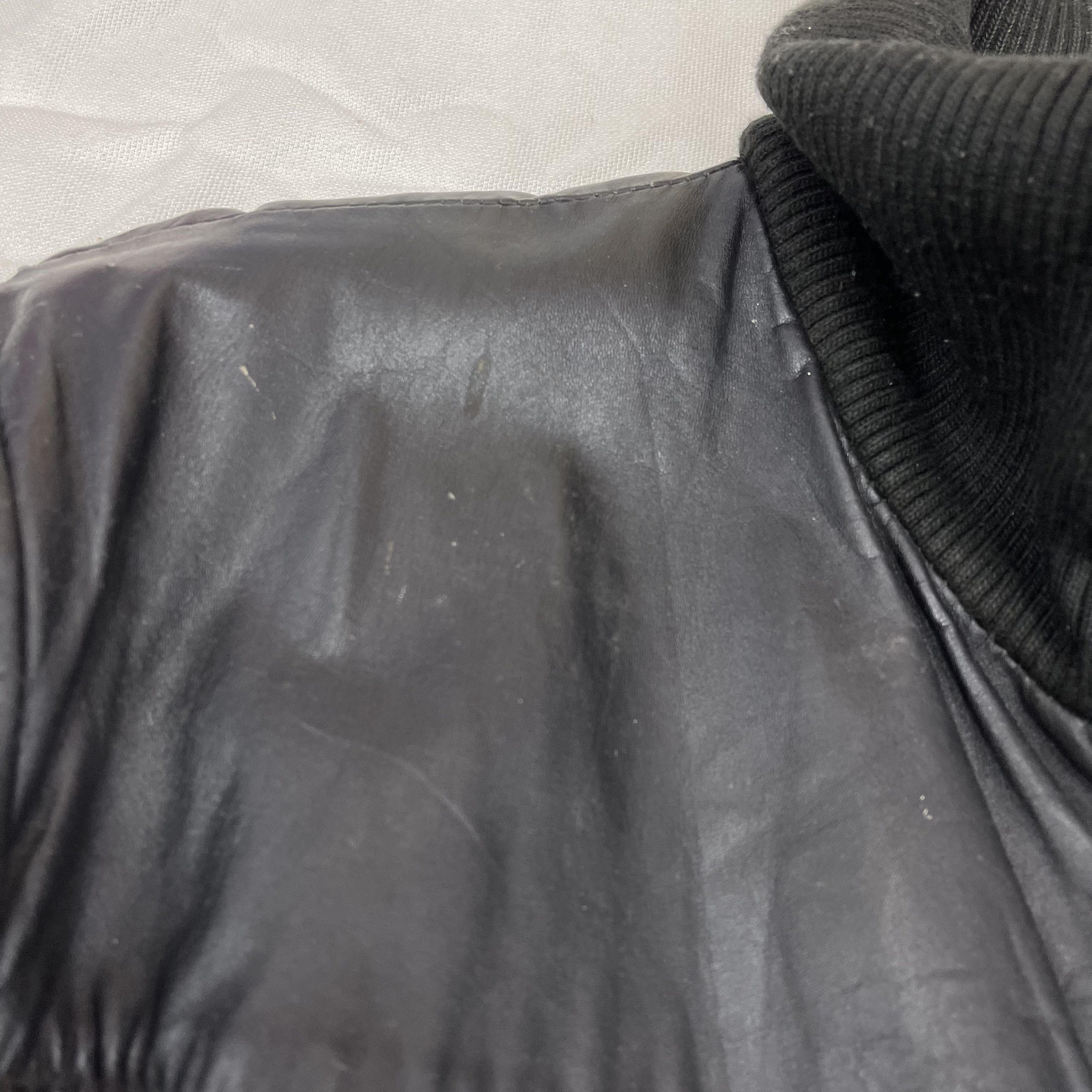Vintage 90s Vintage ANGORA Leather Jacket Motorcycle Jacket #1187/AP Size US M / EU 48-50 / 2 - 7 Thumbnail