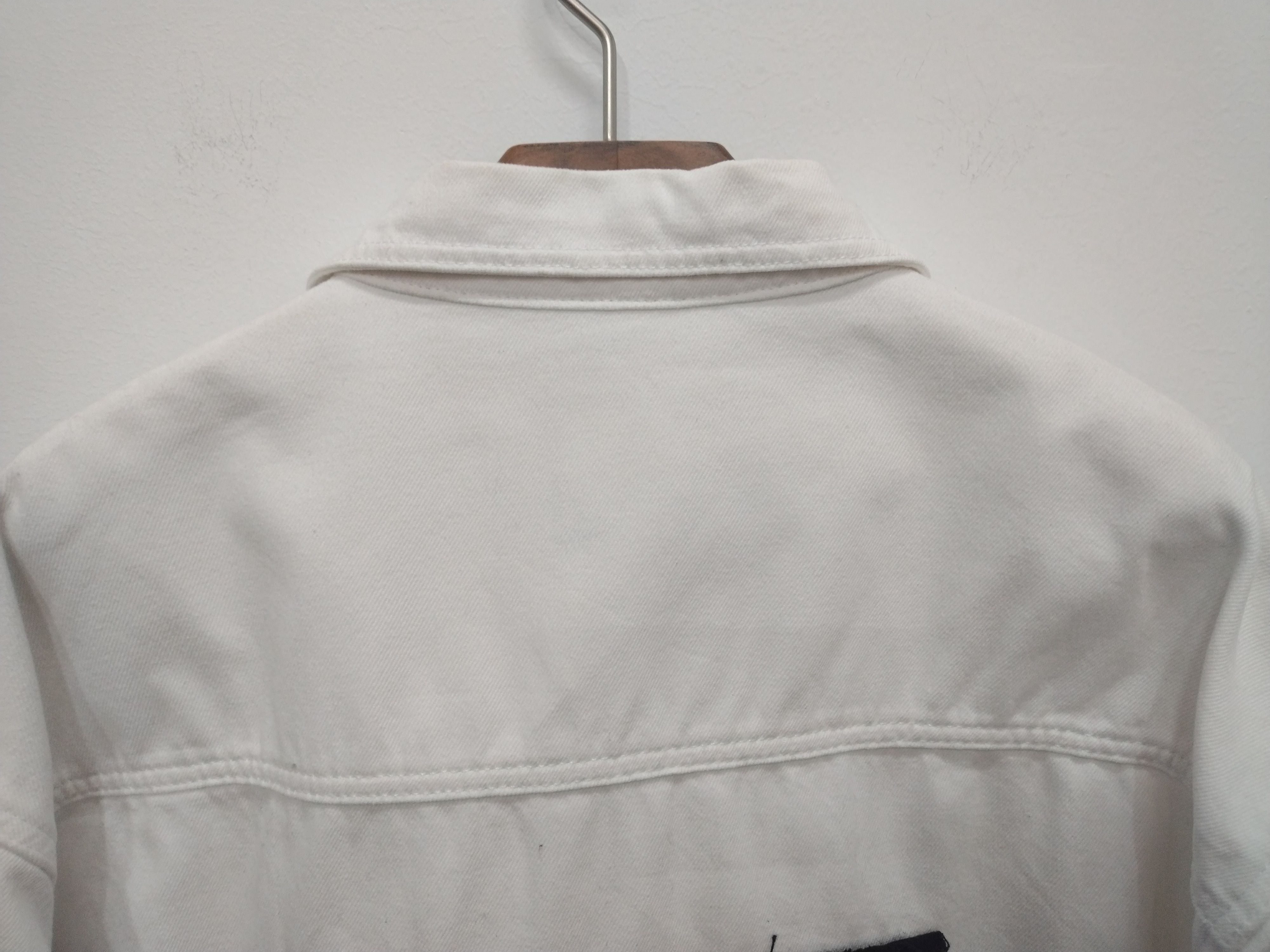 Zara AWESOME STYLO ZARA DENIM JACKET PATCHWORK SCRIPT DESIGN Size US L / EU 52-54 / 3 - 15 Thumbnail