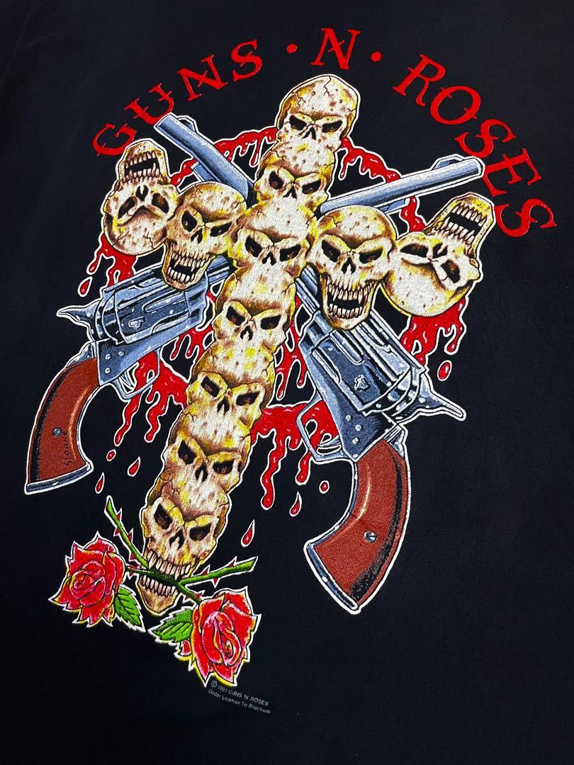 Brockum ‘91 Guns N’ Roses Use Your Illusion Tour T-Shirt–Brockum Tag Size US L / EU 52-54 / 3 - 5 Thumbnail