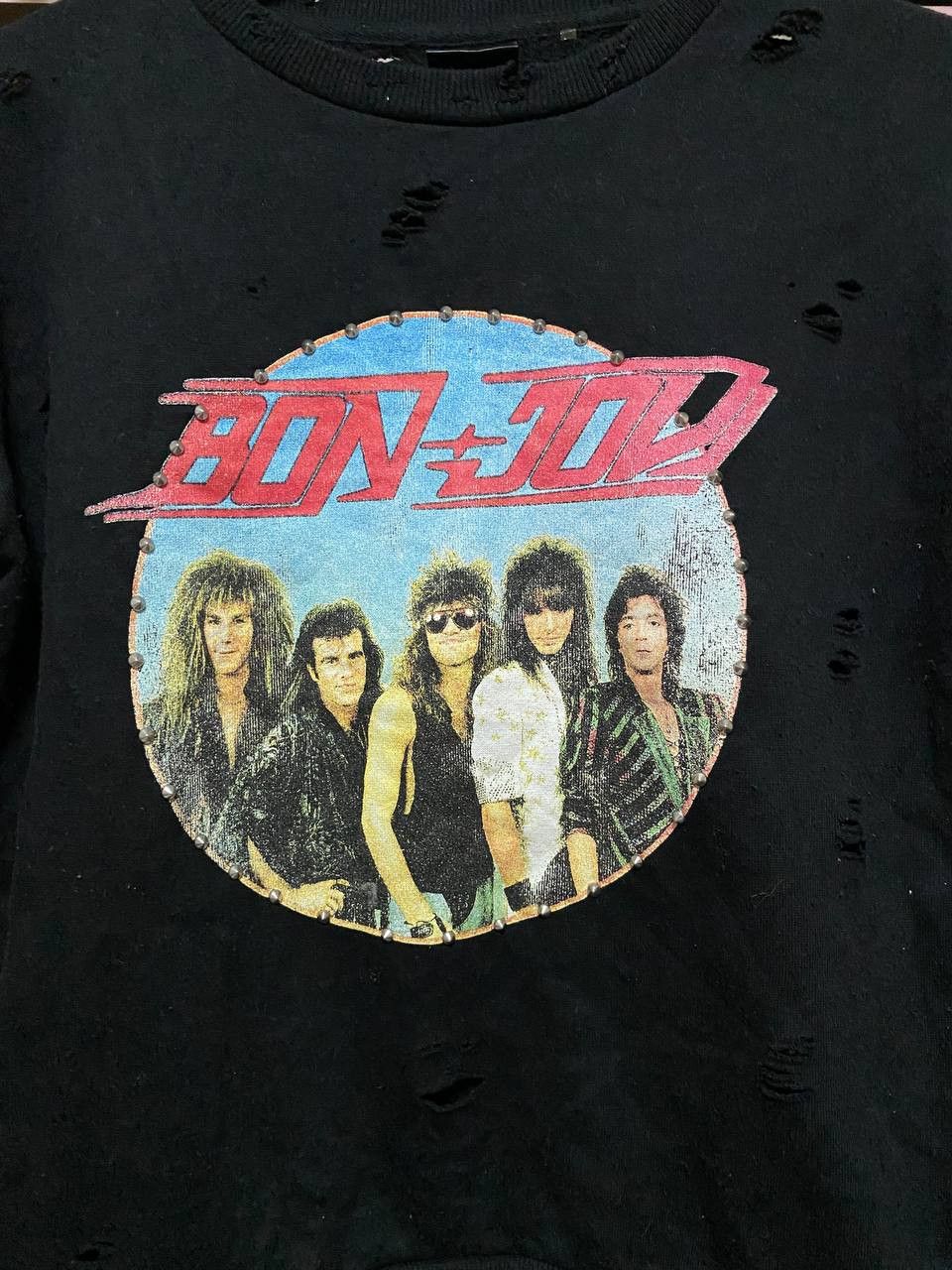 Band Tees distressed bon jovi sweatshirt Size M / US 6-8 / IT 42-44 - 2 Thumbnail