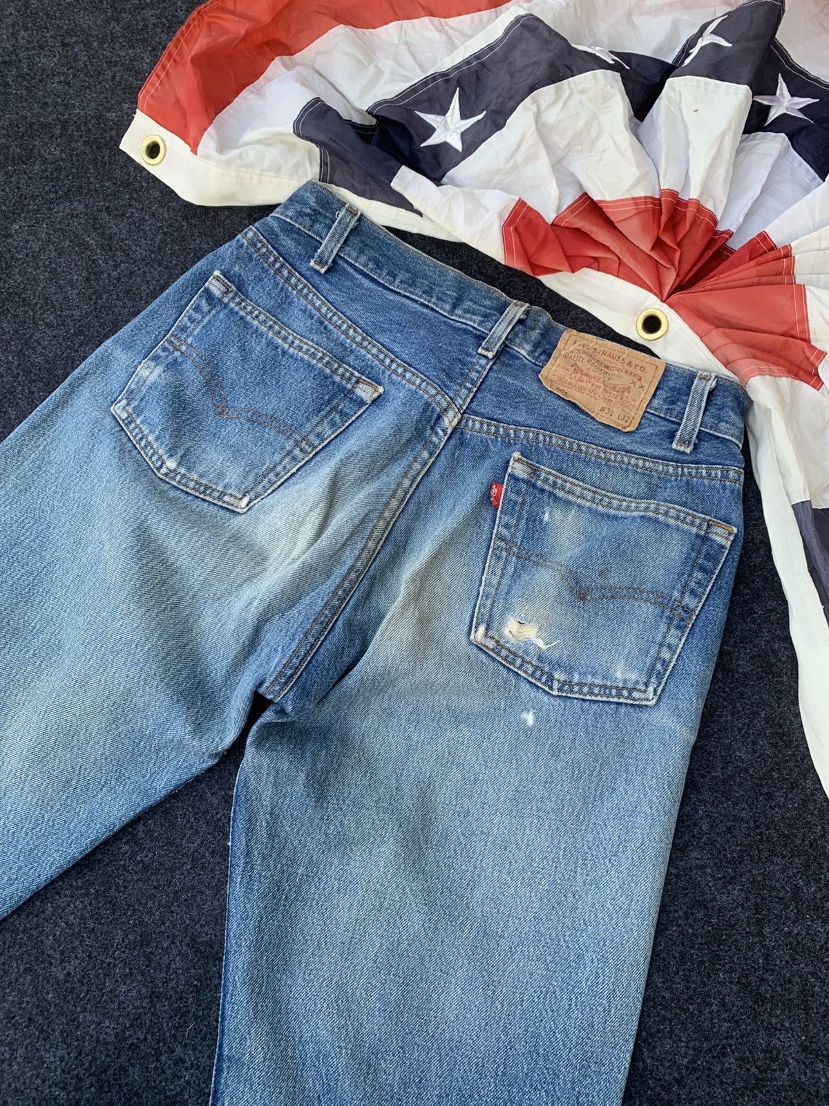 Levi's Late 80s Levi's 501 distressed made in USA 🇺🇸. Size US 30 / EU 46 - 13 Thumbnail