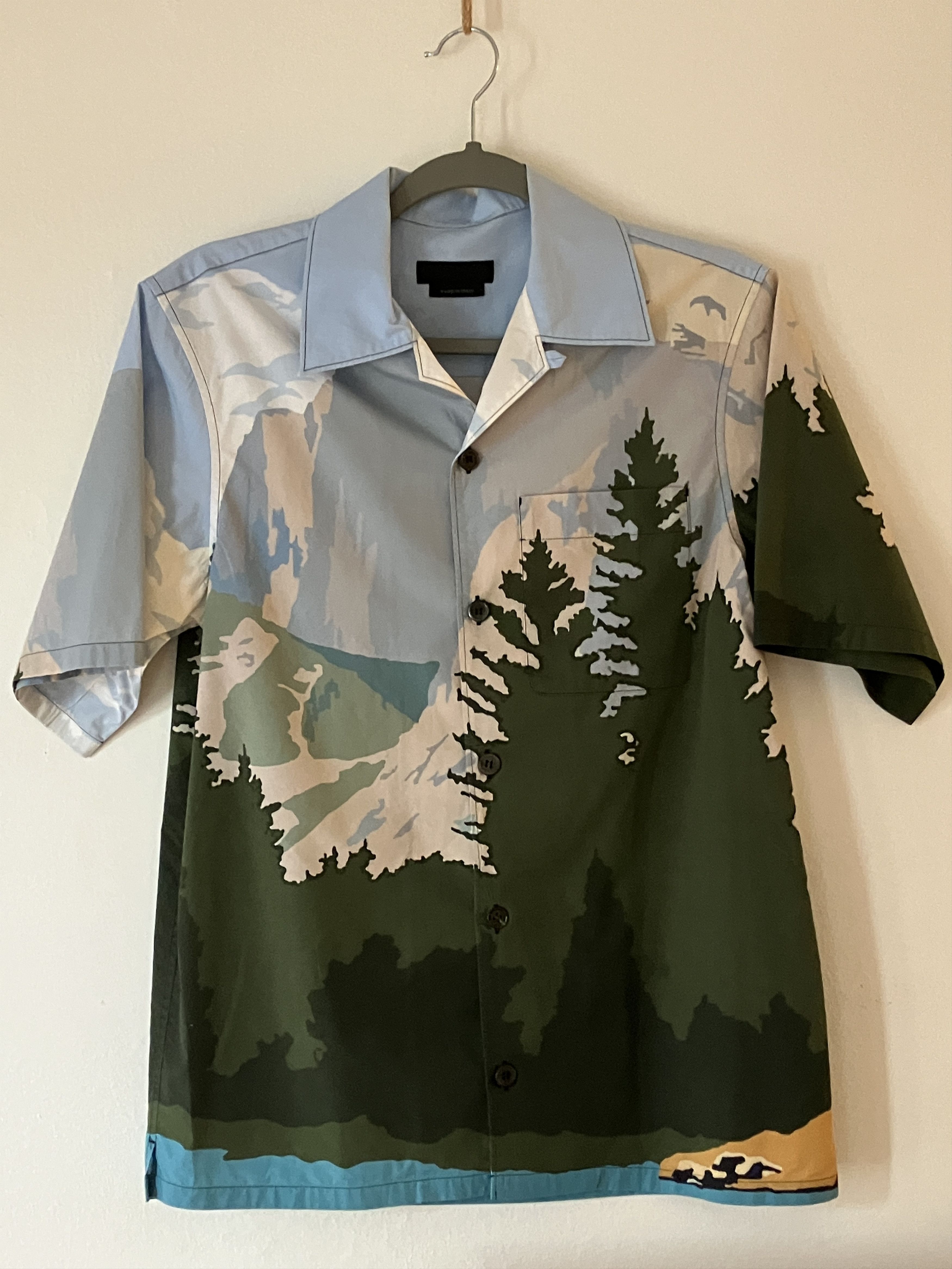 Prada Prada 2017 Spring/Summer Mountain Landscape Shirt Size US S / EU 44-46 / 1 - 2 Thumbnail