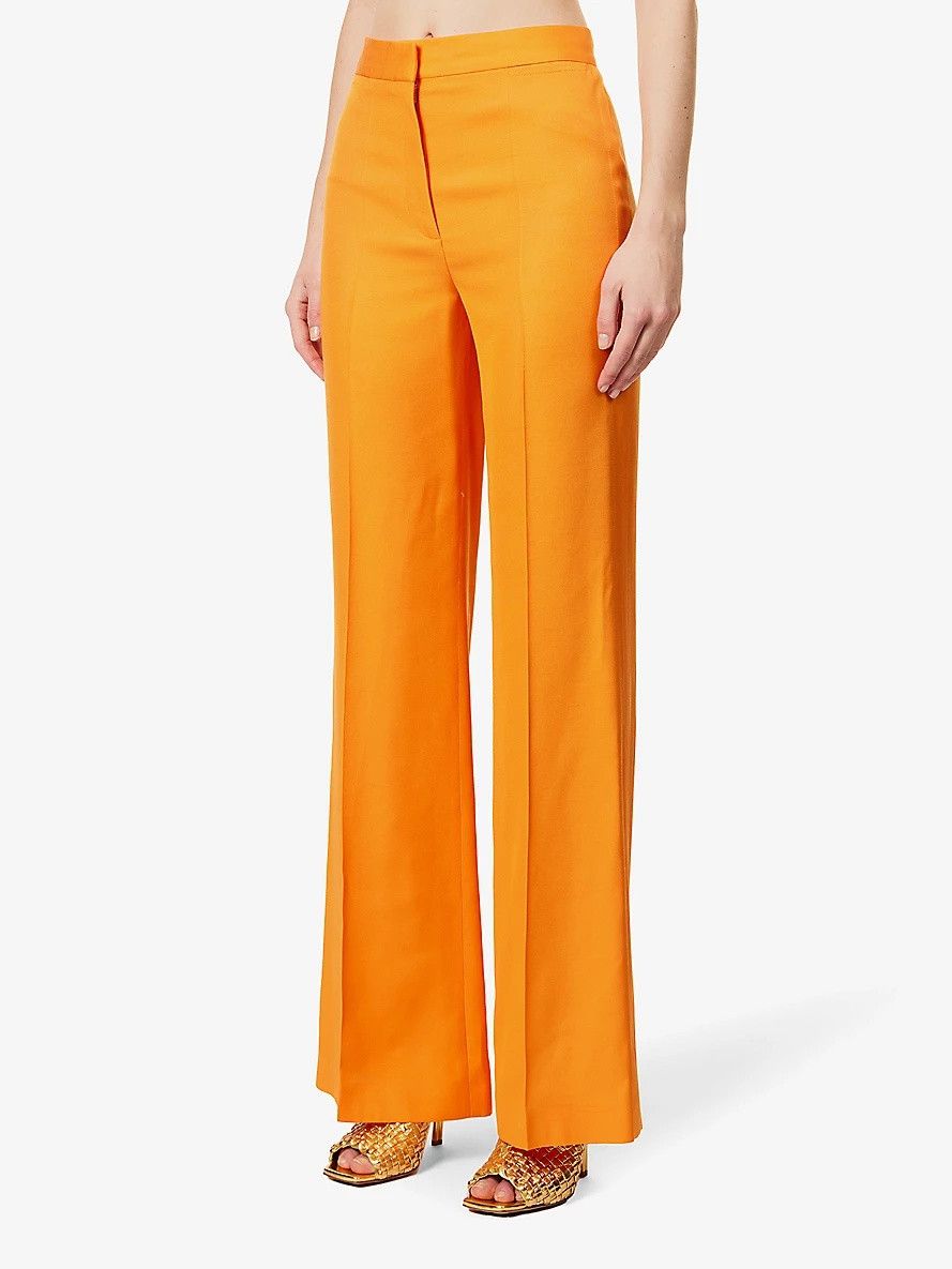 Stella McCartney o1s22i1n1024 Flared Tailoring Pants in Orange Size 28" / US 6 / IT 42 - 3 Thumbnail