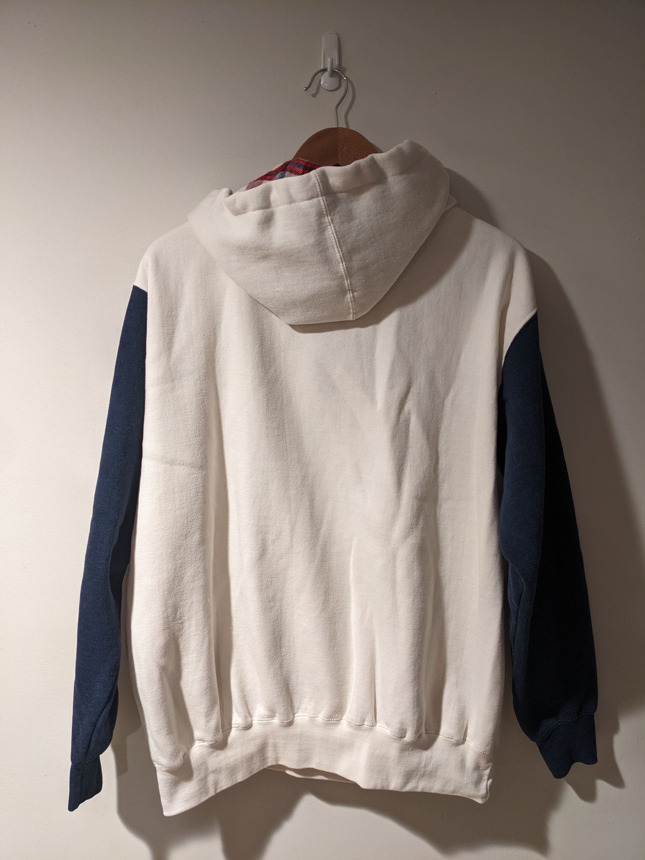 Disney × Vintage Vintage 90s Mickey Mouse Co White Blue X-Large Hoodie Size US XL / EU 56 / 4 - 7 Thumbnail