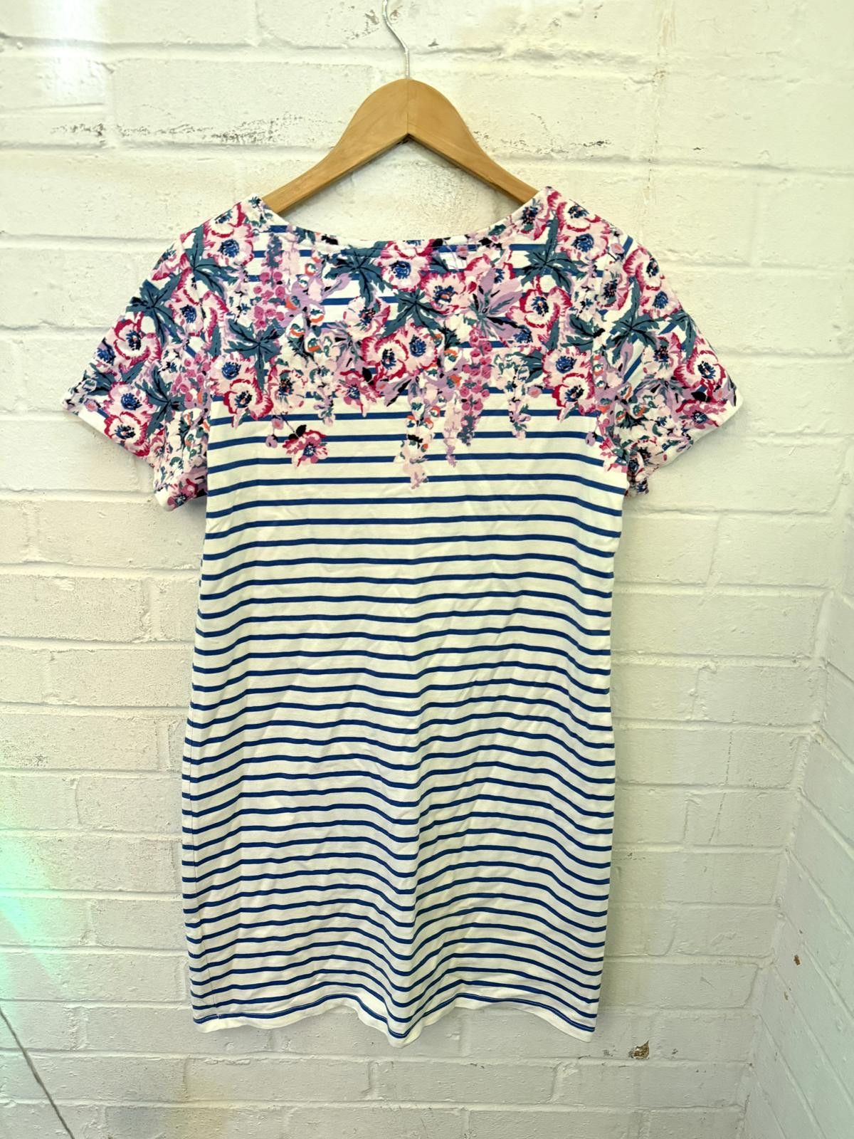 Unknown London Floral and Striped Short Sleeve Dress Size M / US 6-8 / IT 42-44 - 3 Thumbnail
