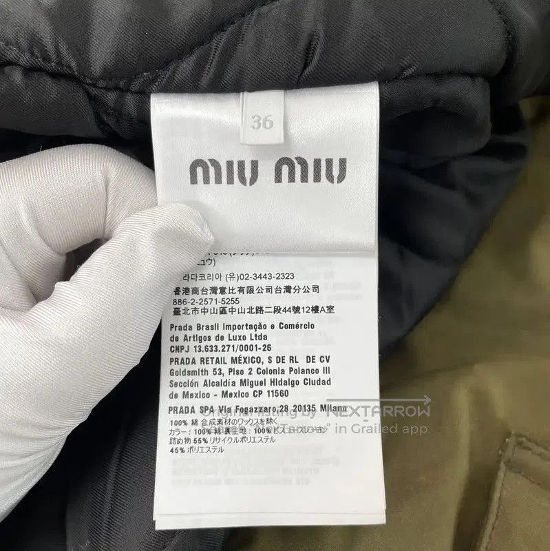 Miu Miu Miu Miu Green Cotton Women's Jacket . Size XS / US 0-2 / IT 36-38 - 8 Thumbnail