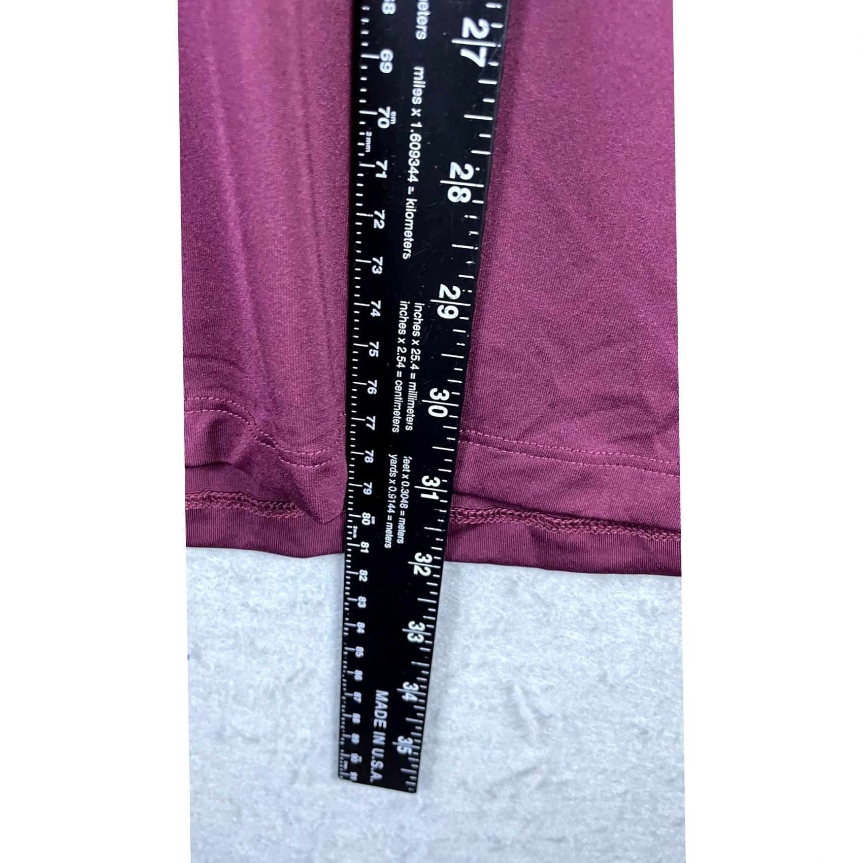 Nike Nike Pro Combat Shirt Mens 3XL Maroon Dri-Fit Fitted V-Neck Base Layer Size US XXL / EU 58 / 5 - 4 Thumbnail