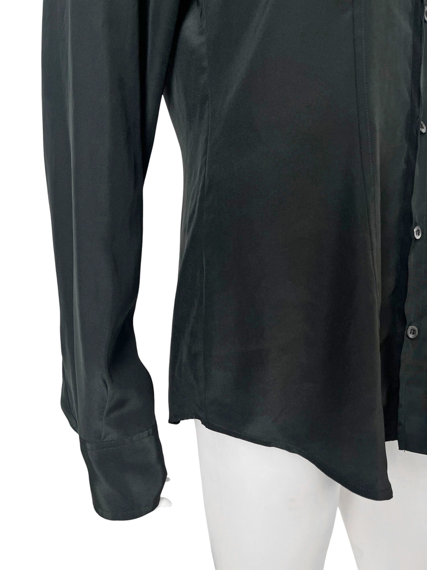 Gucci by Tom Ford S/S 1998 Black Military Shirt Size L / US 10 / IT 46 - 8 Thumbnail