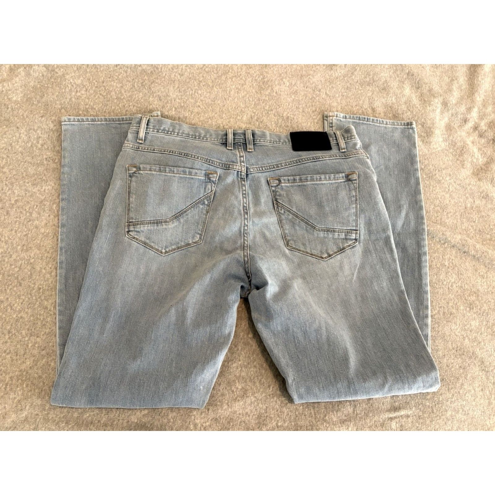 Empyre Empyre Jeans Mens 34x32 Denim Blue Cotton Blend Regular Straight Inseam 32 Jeans Size US 34 / EU 50 - 6 Thumbnail