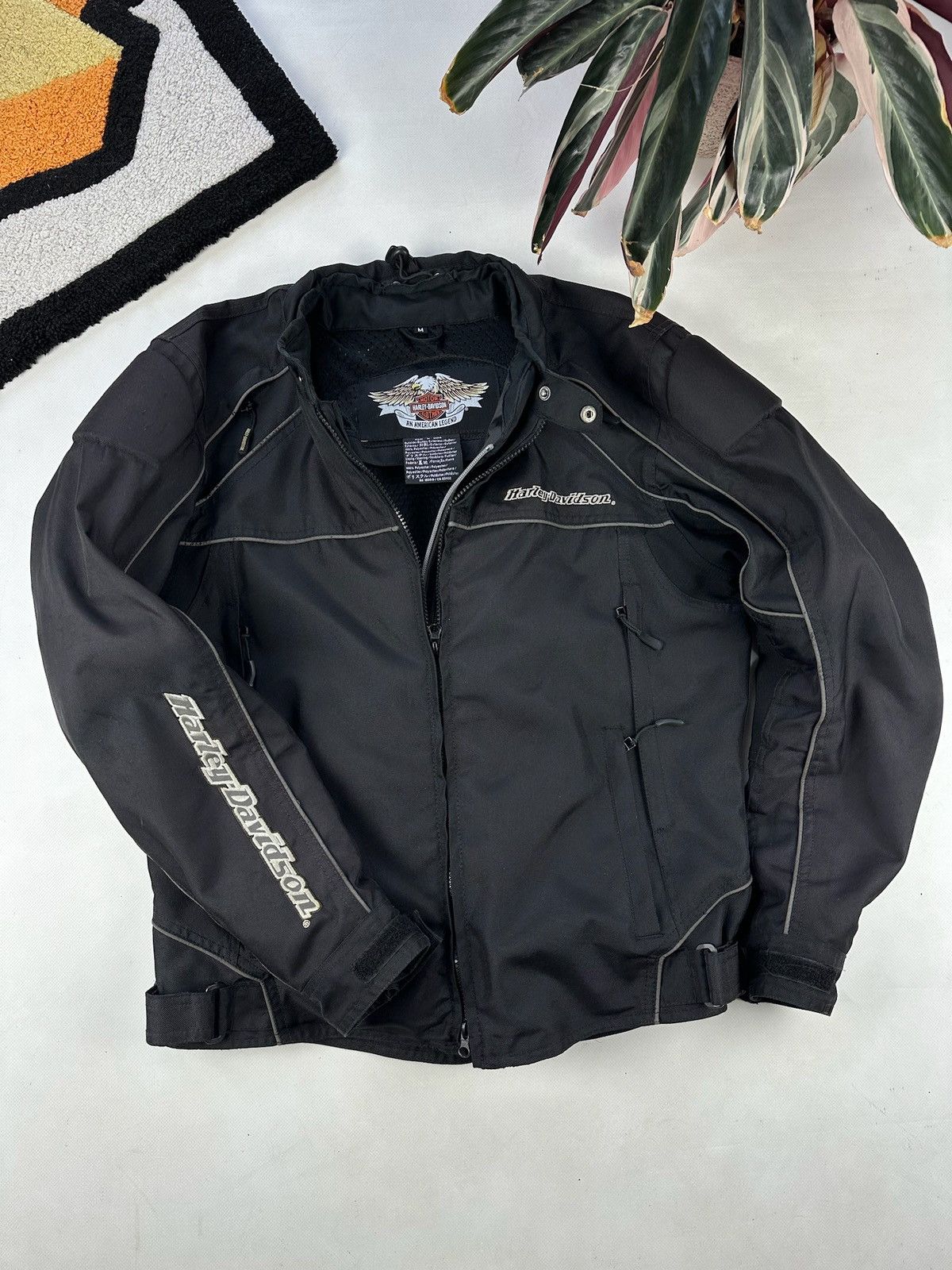 Harley Davidson × Vintage Y2K Vintage Harley Davidson Jacket Embroidery Big Logo Size US M / EU 48-50 / 2 - 2 Thumbnail