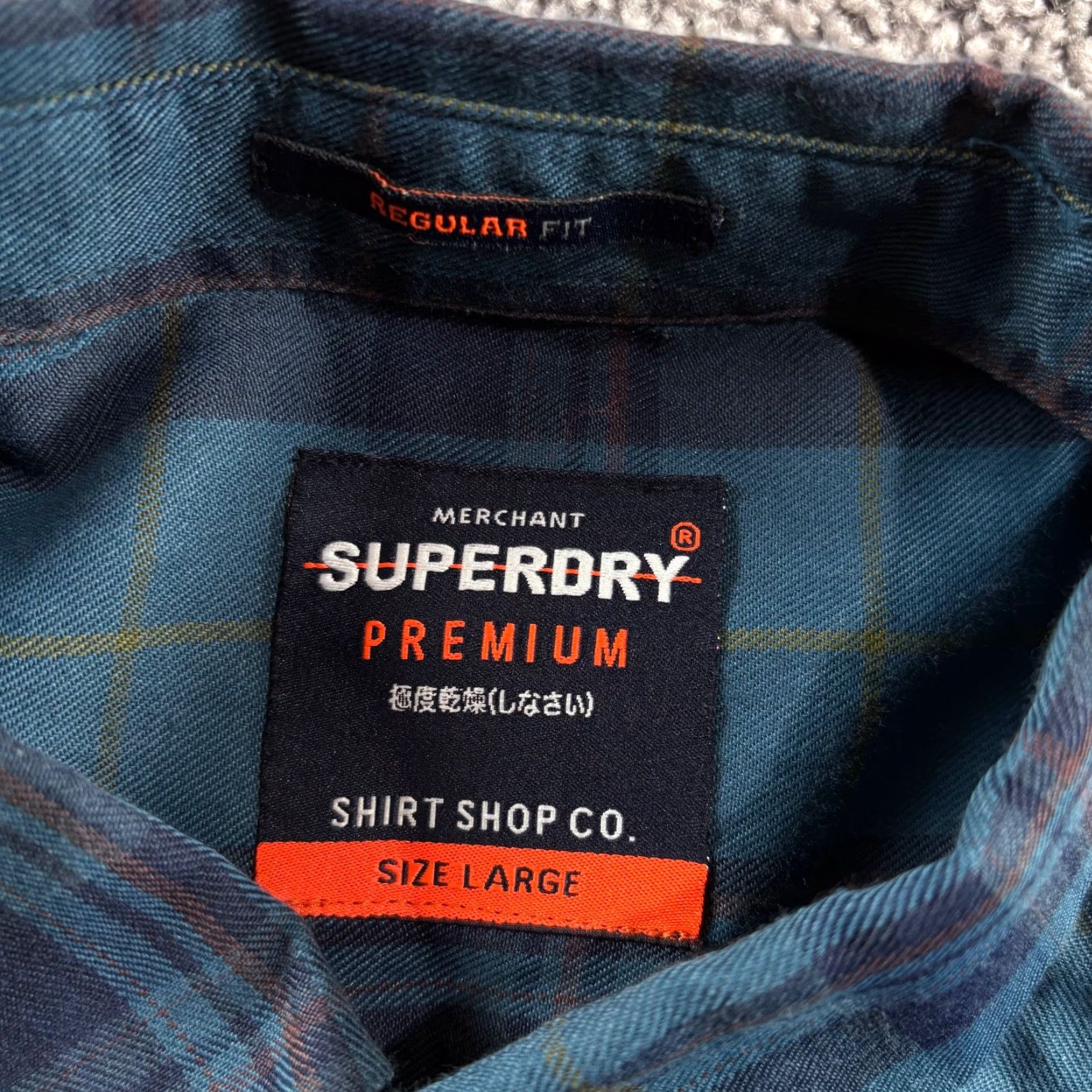 Superdry VINTAGE Superdry Shirt Mens L Blue Plaid Flannel Button Down Lumberjack Size US L / EU 52-54 / 3 - 3 Thumbnail