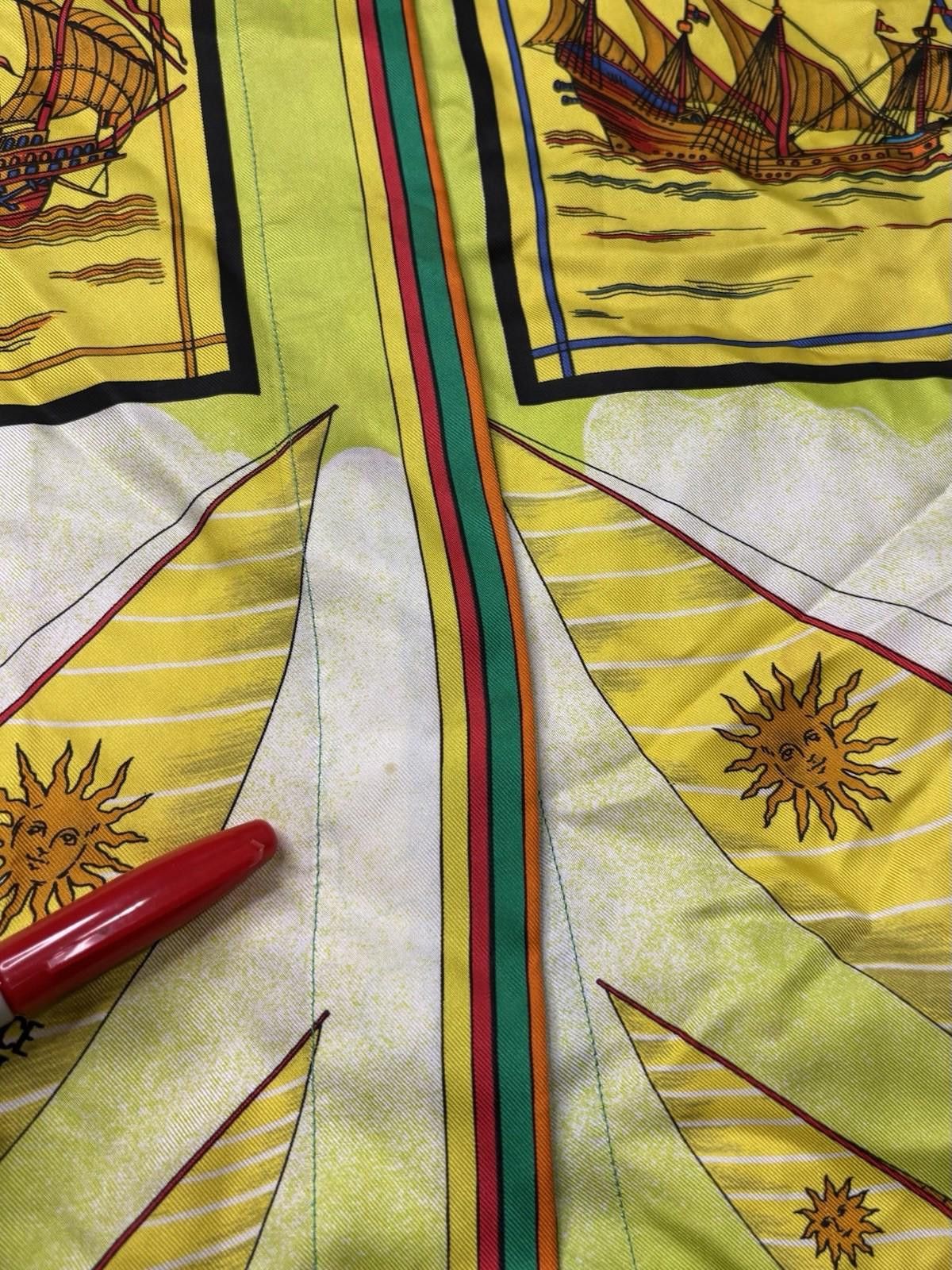Versace Versace Sport Silk Shirt Mens IT 40 US M Sailboats Sun Italy Size US M / EU 48-50 / 2 - 5 Thumbnail