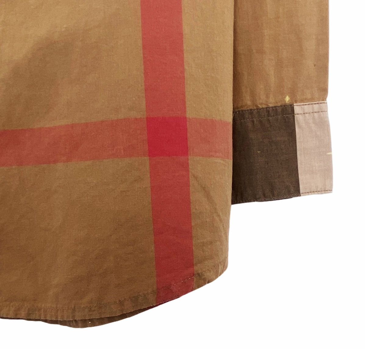 Burberry Burberry Plaid Printed Loose Long Sleeve Shirt K26WX Size XS / US 0-2 / IT 36-38 - 4 Thumbnail