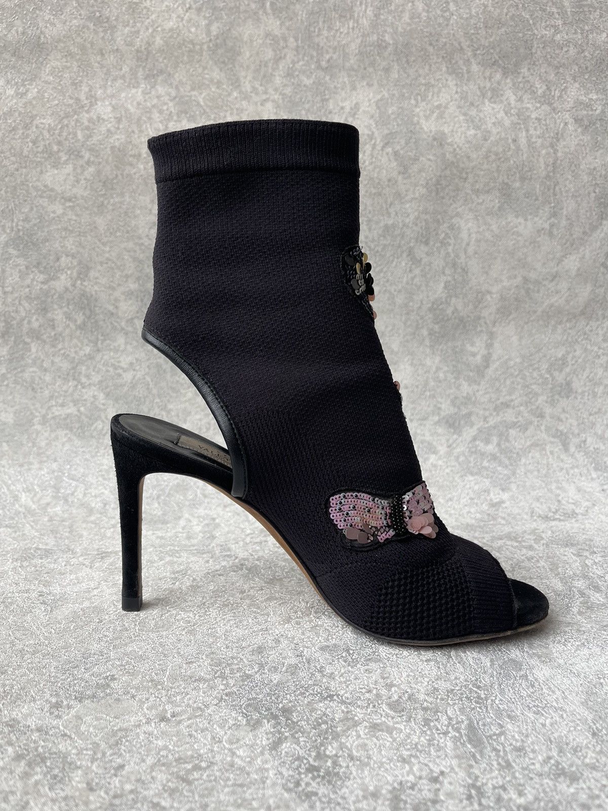 Valentino Valentino Garavani Butterfly Knit Ankle Boots Size 36 US 6 Size US 6 / IT 36 - 4 Thumbnail