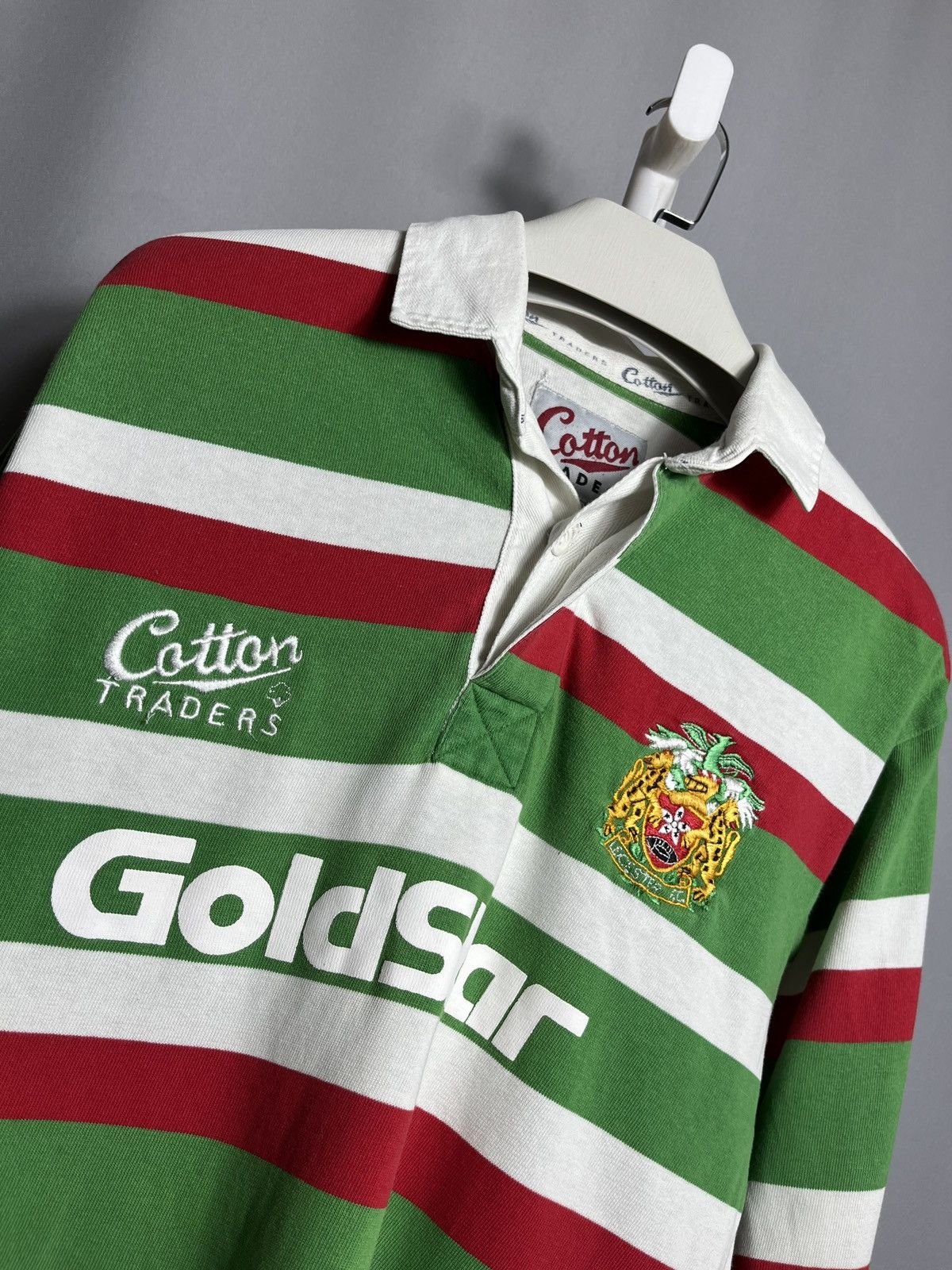 Cotton Traders LONG SLEEVE RUGBY UNION LEICESTER TIGERS 1996 1997 JERSEY Size US M / EU 48-50 / 2 - 2 Thumbnail