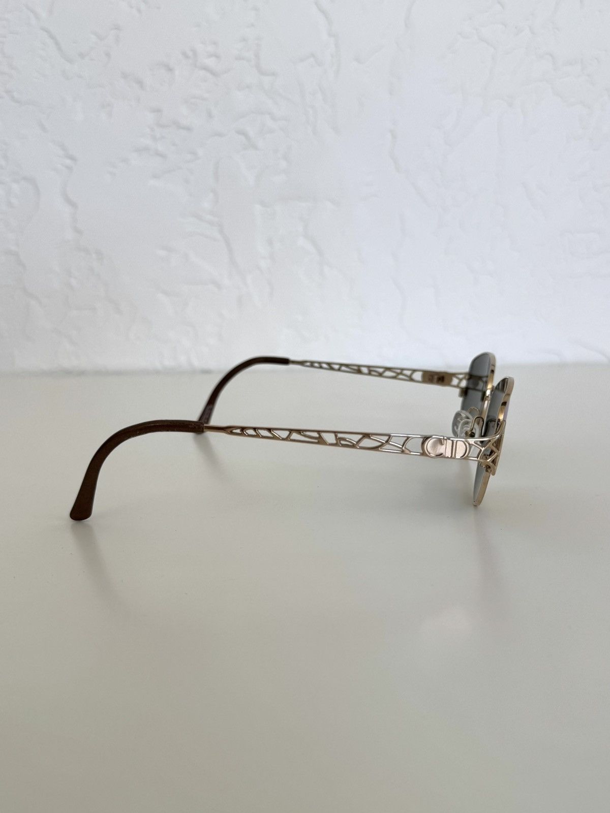 Dior ★ DIOR 2925 CD GOLD CHAMELEON ART DECO SUNGLASSES 90S Size ONE SIZE - 8 Thumbnail