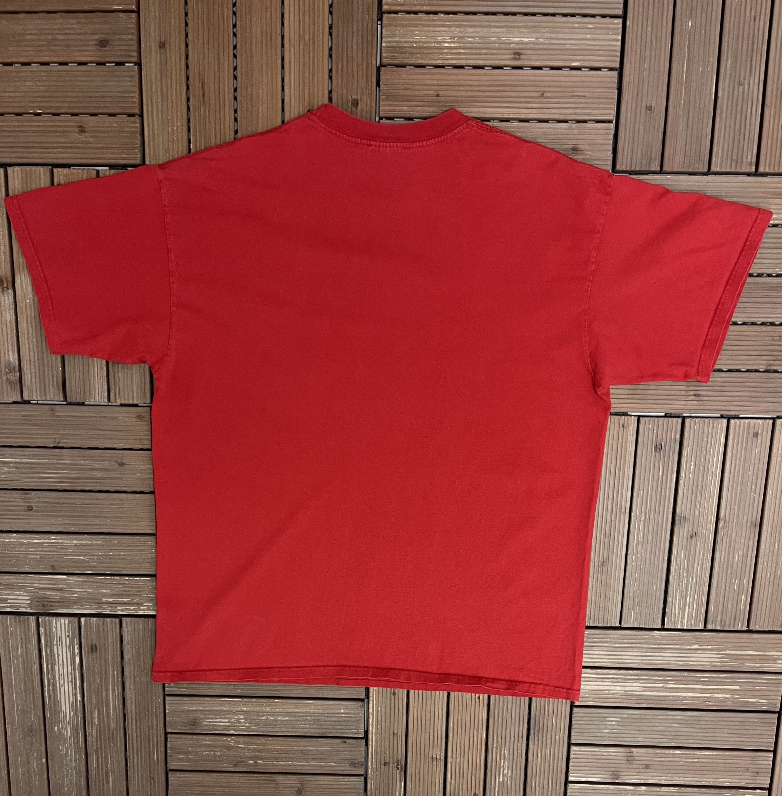 Nike × Vintage Nike Swoosh Vintage Red T-Shirt Tee Size US XL / EU 56 / 4 - 4 Thumbnail