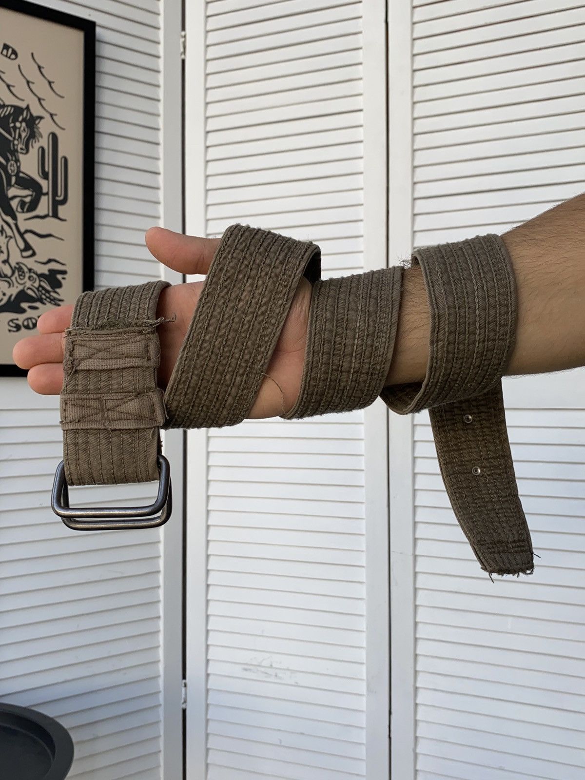 Japanese Brand Gaudi Japanese Style Knit Belt Avantgarde Grunge Y2K 90s Size ONE SIZE - 1 Thumbnail