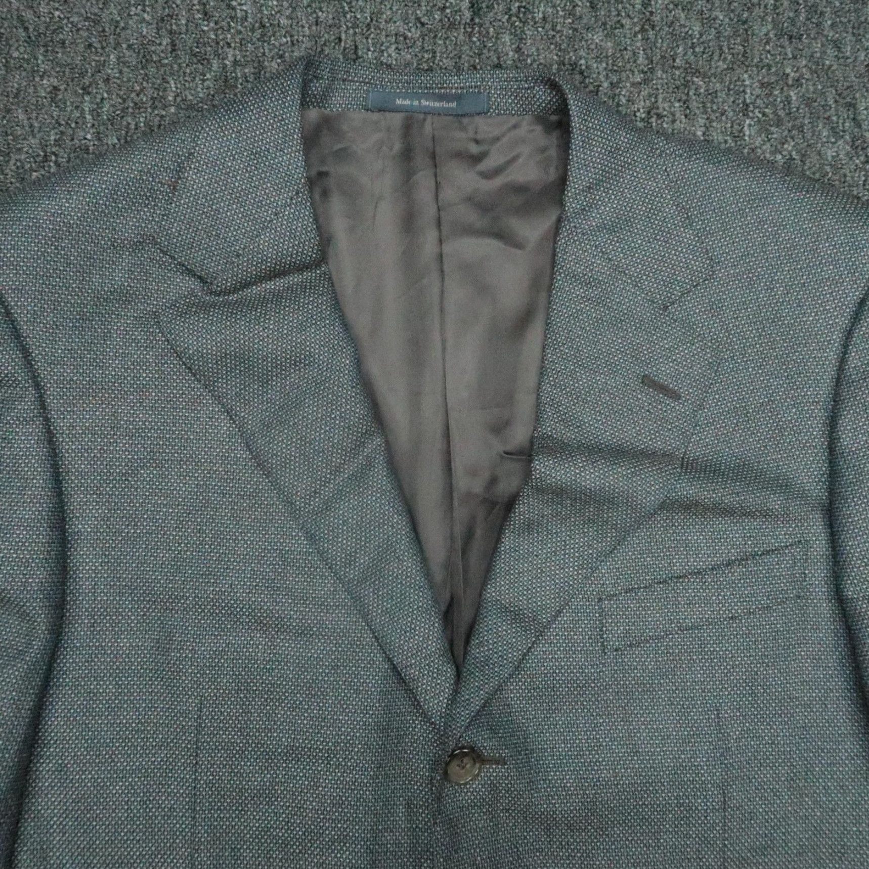 Ermenegildo Zegna Ermenegildo Zegna Blazer Mens 42R Gray Silk Wool Sport Coat Classic Business Wedding Size 42R - 2 Thumbnail