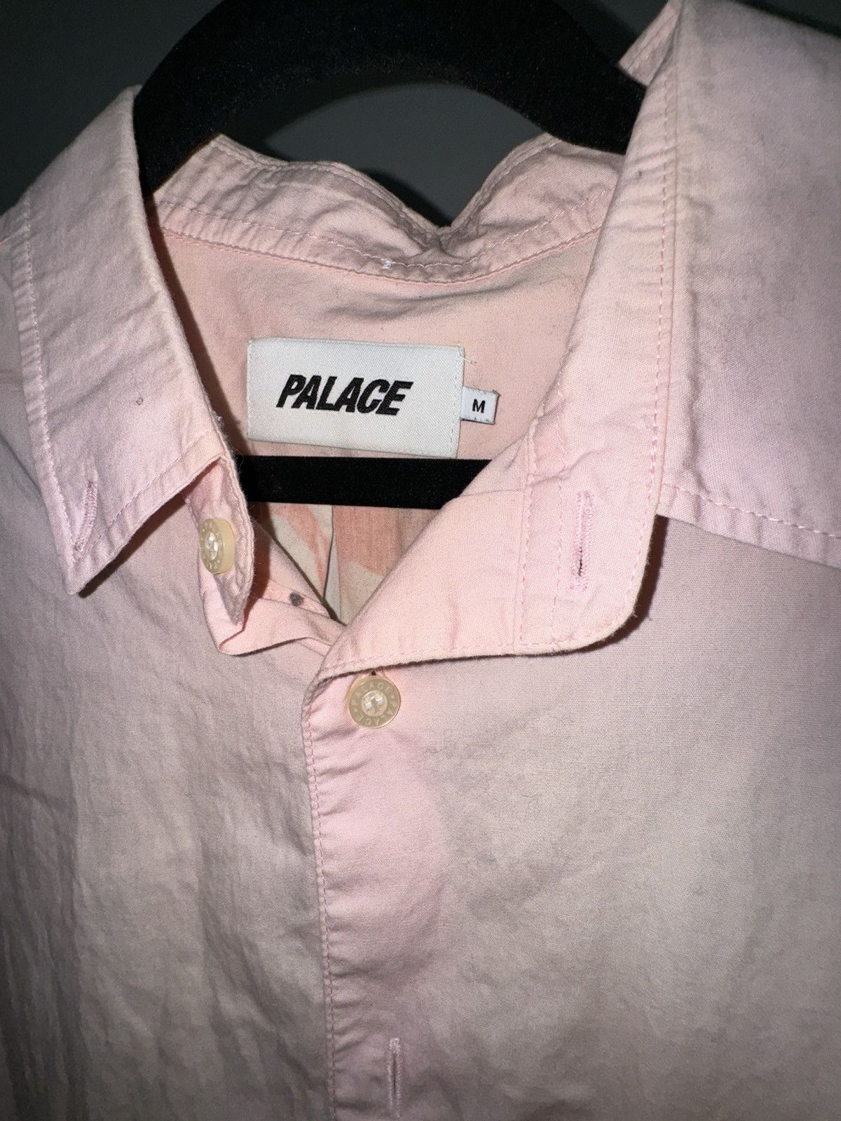 Palace Palace Pink Men’s Dress Shirt Size US M / EU 48-50 / 2 - 3 Thumbnail