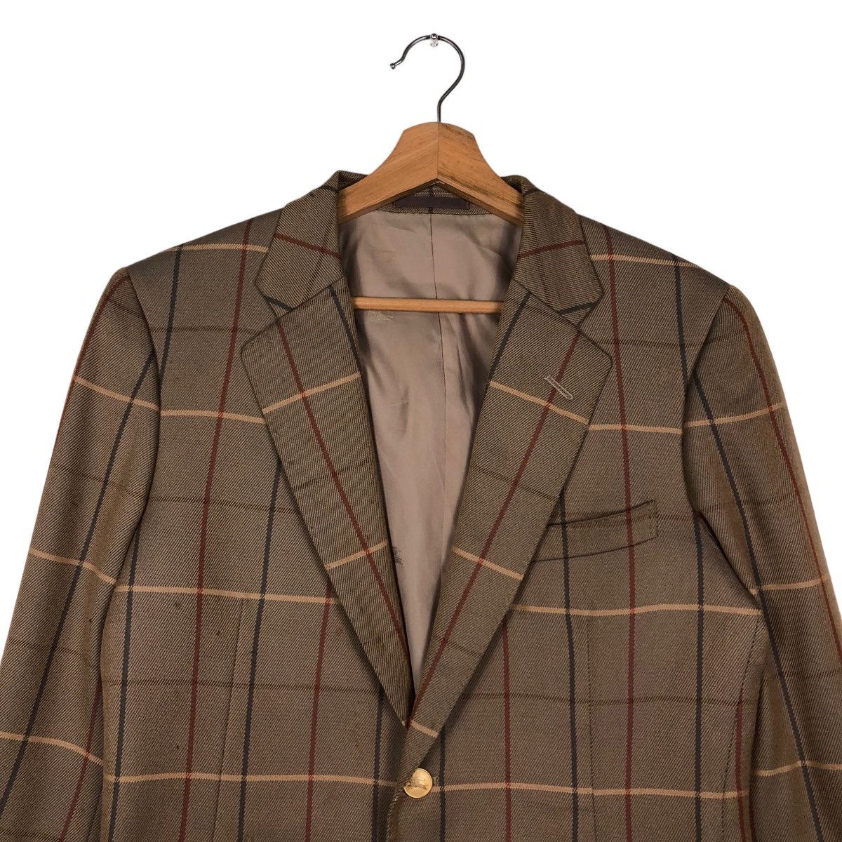 Burberry Vintage Burberrys Double Breasts Jackets Coat Tartan Design Size US M / EU 48-50 / 2 - 3 Thumbnail