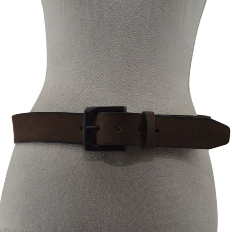Other American Bison Brown Leather Belt Durable Mens Classic Sz 32 Size 32 - 1 Thumbnail