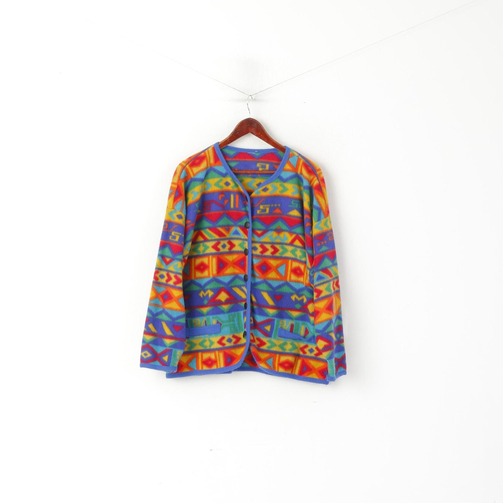 Vintage Vintage Women XL Fleece Top Oversize 6587 Size XL / US 12-14 / IT 48-50 - 2 Thumbnail
