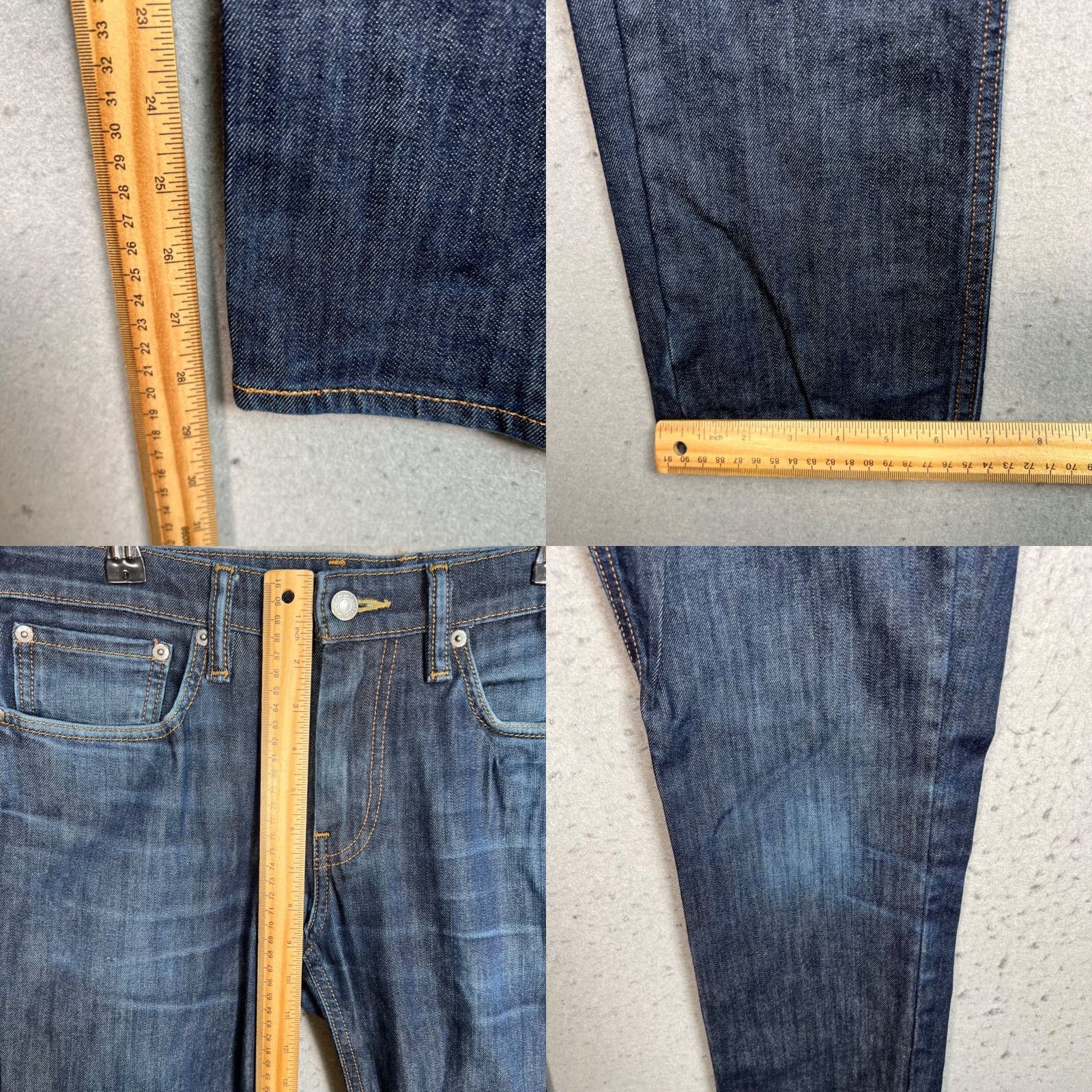 Levi's Levis 511 Jeans Mens Size 31 x 30 Blue Denim Cotton Blend Slim Fit Size US 31 - 8 Thumbnail