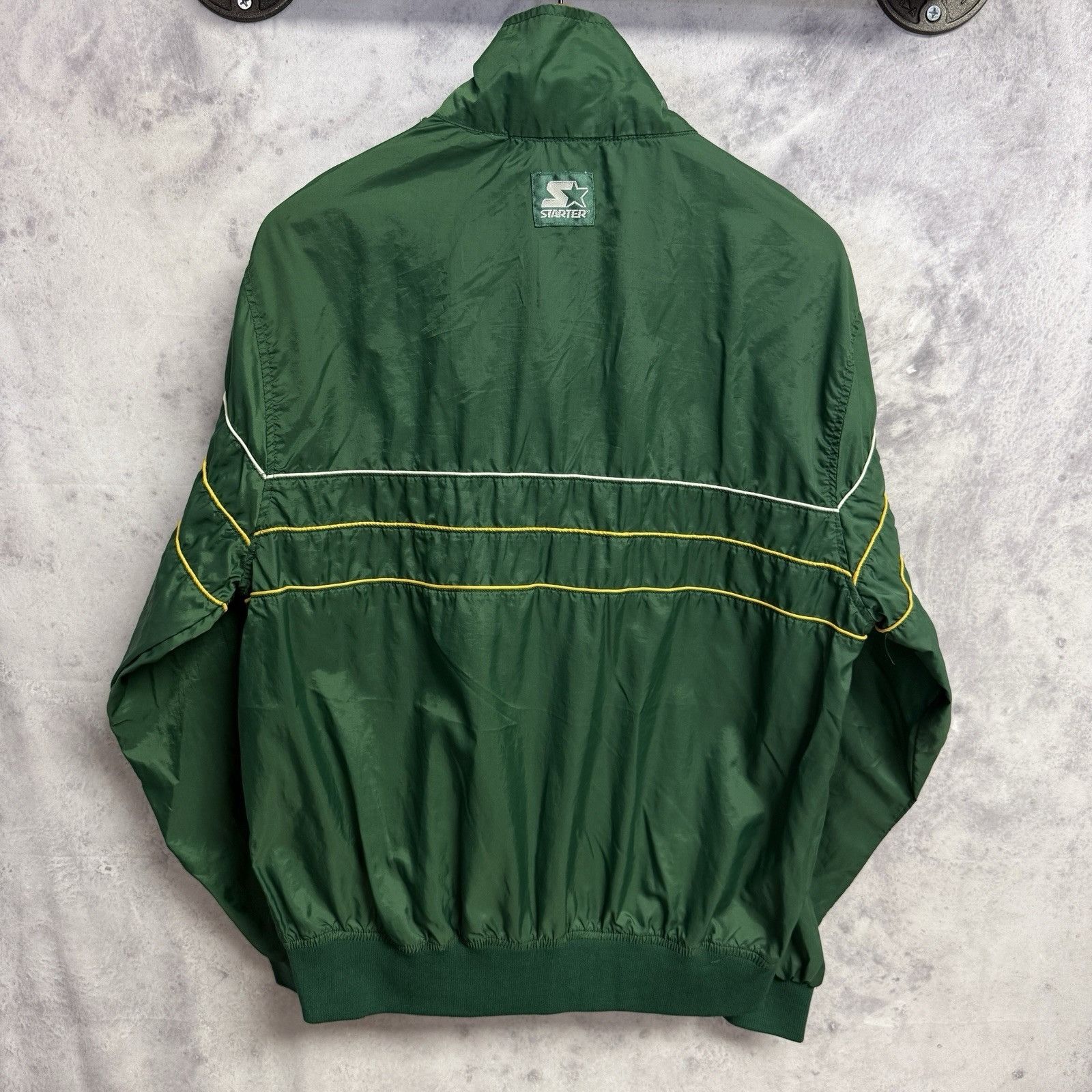 Starter Vintage Oakland Athletics Starter Jacket Lightweight Nylon Size US L / EU 52-54 / 3 - 3 Thumbnail