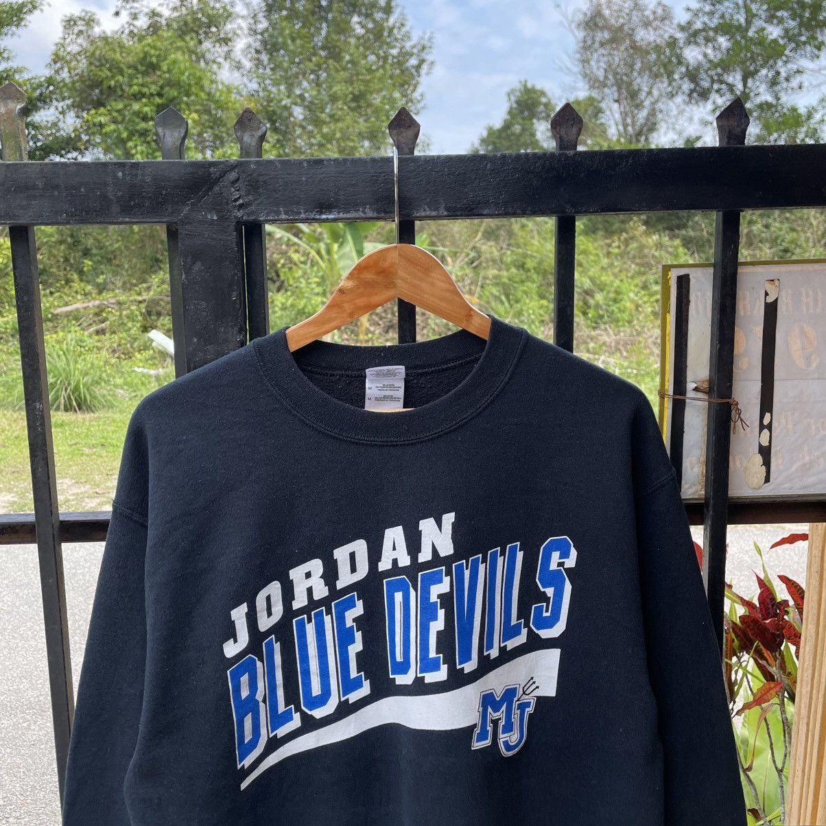 Vintage 🔥Vintage Jordan Blue Devils Big Logo Jumper Sweatshirts Size US S / EU 44-46 / 1 - 4 Thumbnail