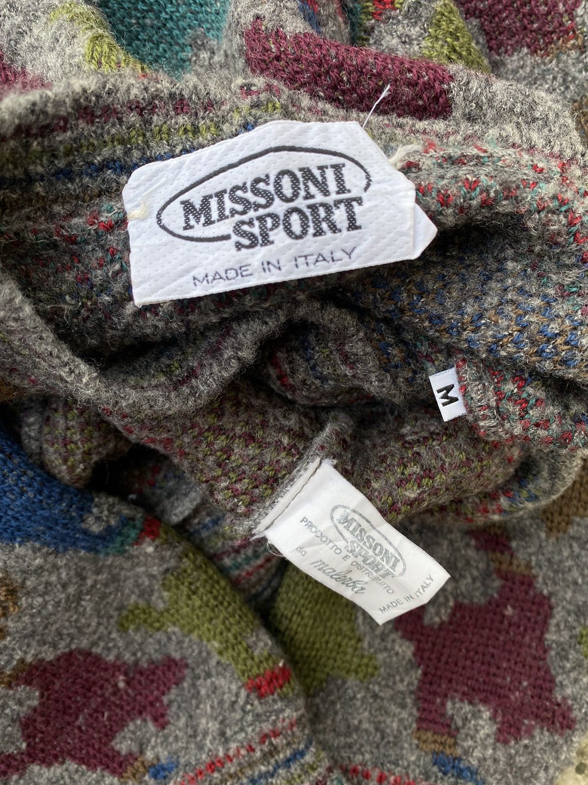 Designer × Missoni Vintage Missoni Floral Pattern Knit Sweater Size US M / EU 48-50 / 2 - 5 Thumbnail