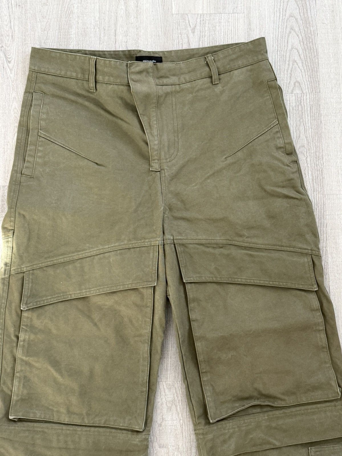 Entire Studios Entire Studios Heavy Canvas Wide Leg Cargo Pants 36 Size US 36 / EU 52 - 1 Thumbnail