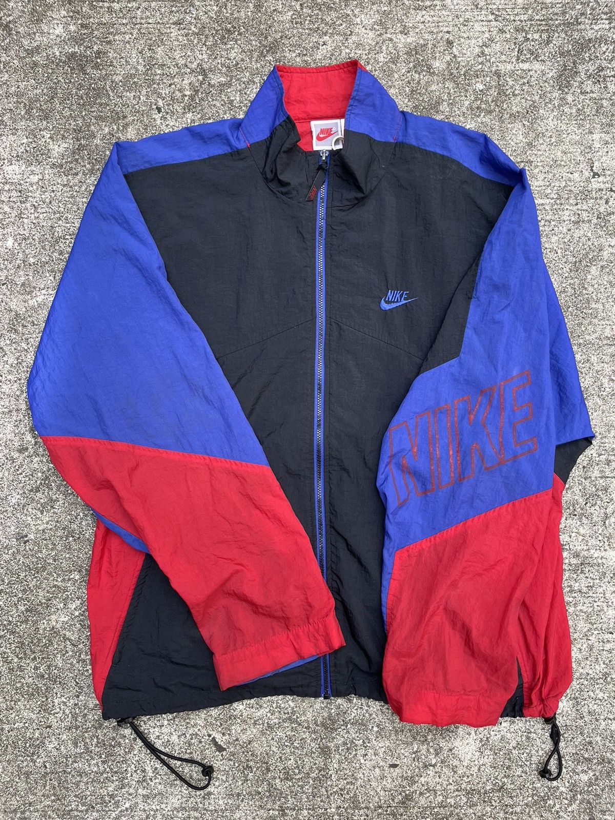 Nike × Vintage Crazy Vintage 90s Nike Windbreaker Size US L / EU 52-54 / 3 - 1 Thumbnail