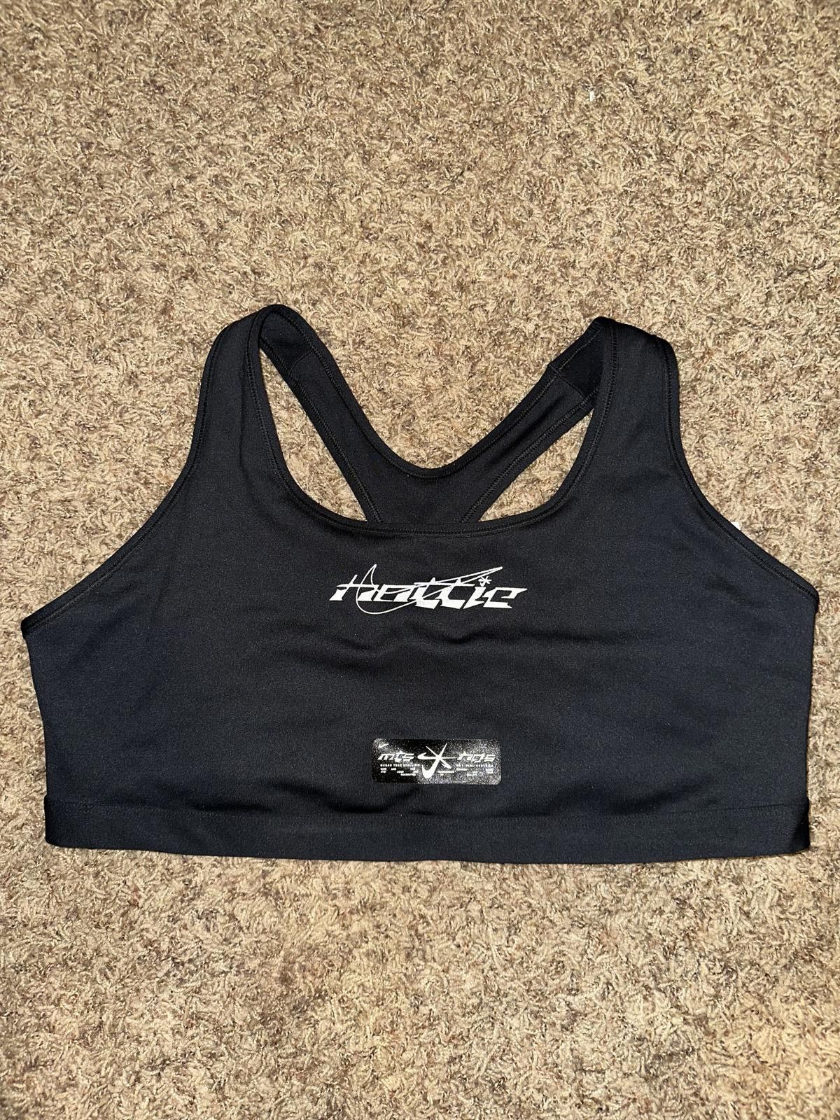 Nike Nike x Megan Thee Stallion Women's Medium-Support Non-Padded Sports Bra Black Size ONE SIZE - 1 Thumbnail
