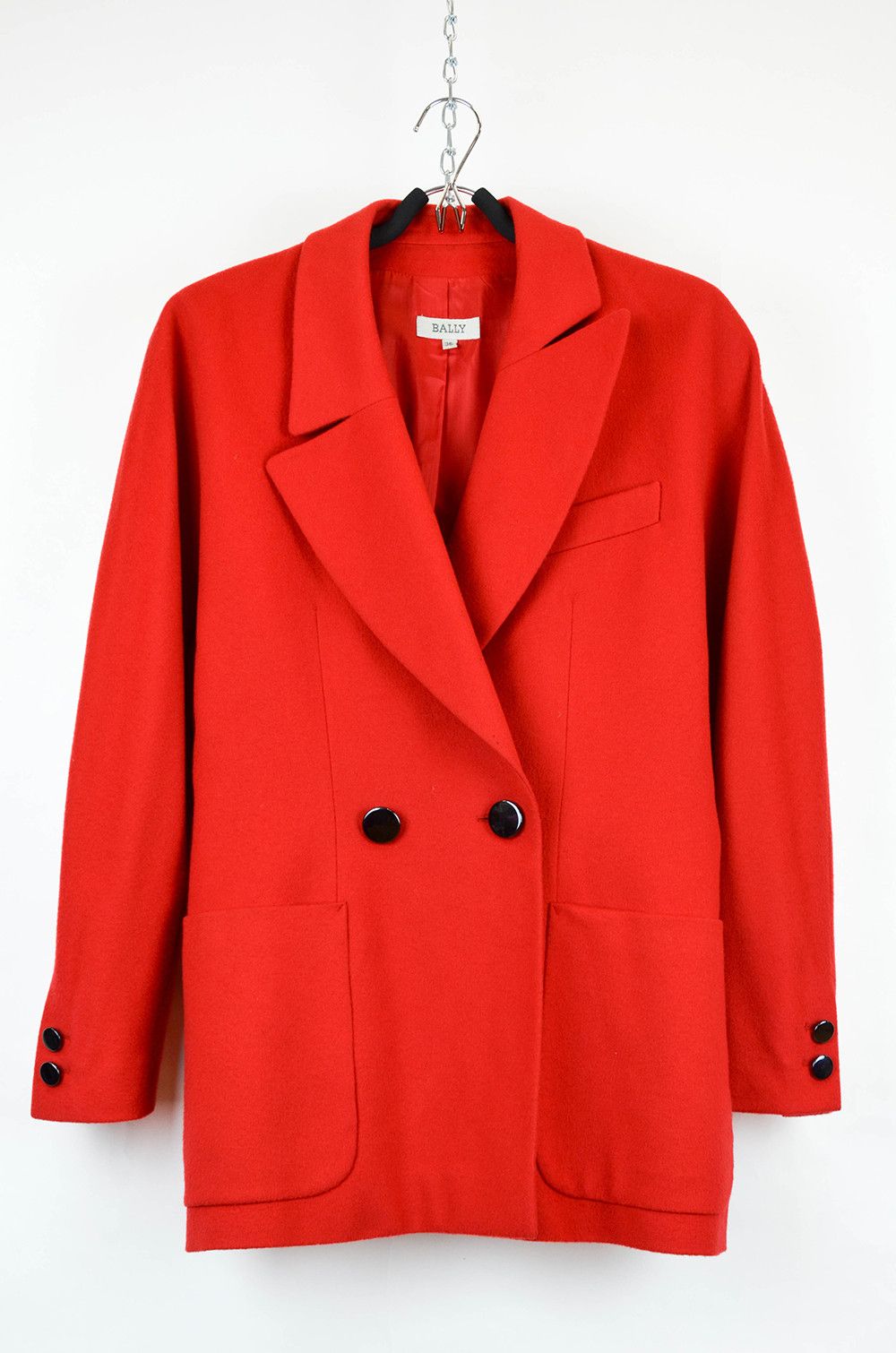 Bally BALLY Red Wool Blazer & Pencil Skirt Suit Set – Size EU 36 Size S / US 4 / IT 40 - 2 Thumbnail