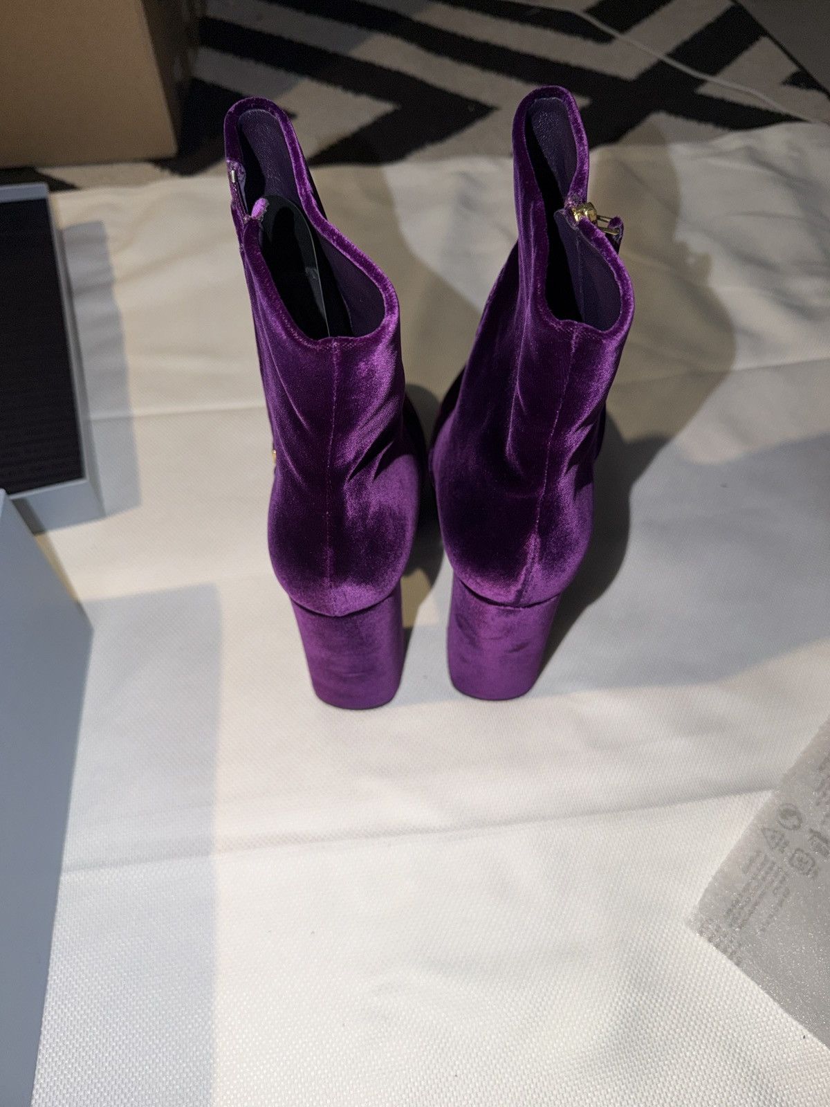 Prada PRADA CALZATURE DONNA Platform Boots| Color - Mora (Purple) Size US 10.5 / IT 40.5 - 3 Thumbnail