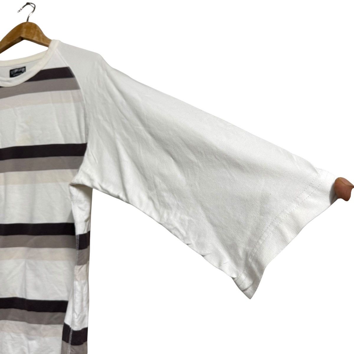 Stussy Stussy Horizontal Striped Raglan Shirt Size US L / EU 52-54 / 3 - 7 Thumbnail