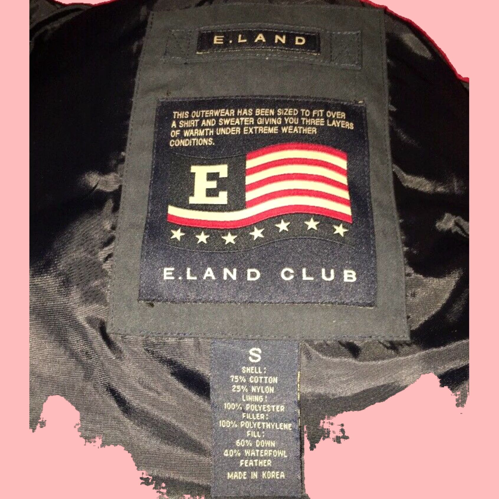 Vintage Down Insulated Full Zip Vest E.Land Mens Small Dark Outdoor Size US S / EU 44-46 / 1 - 5 Thumbnail