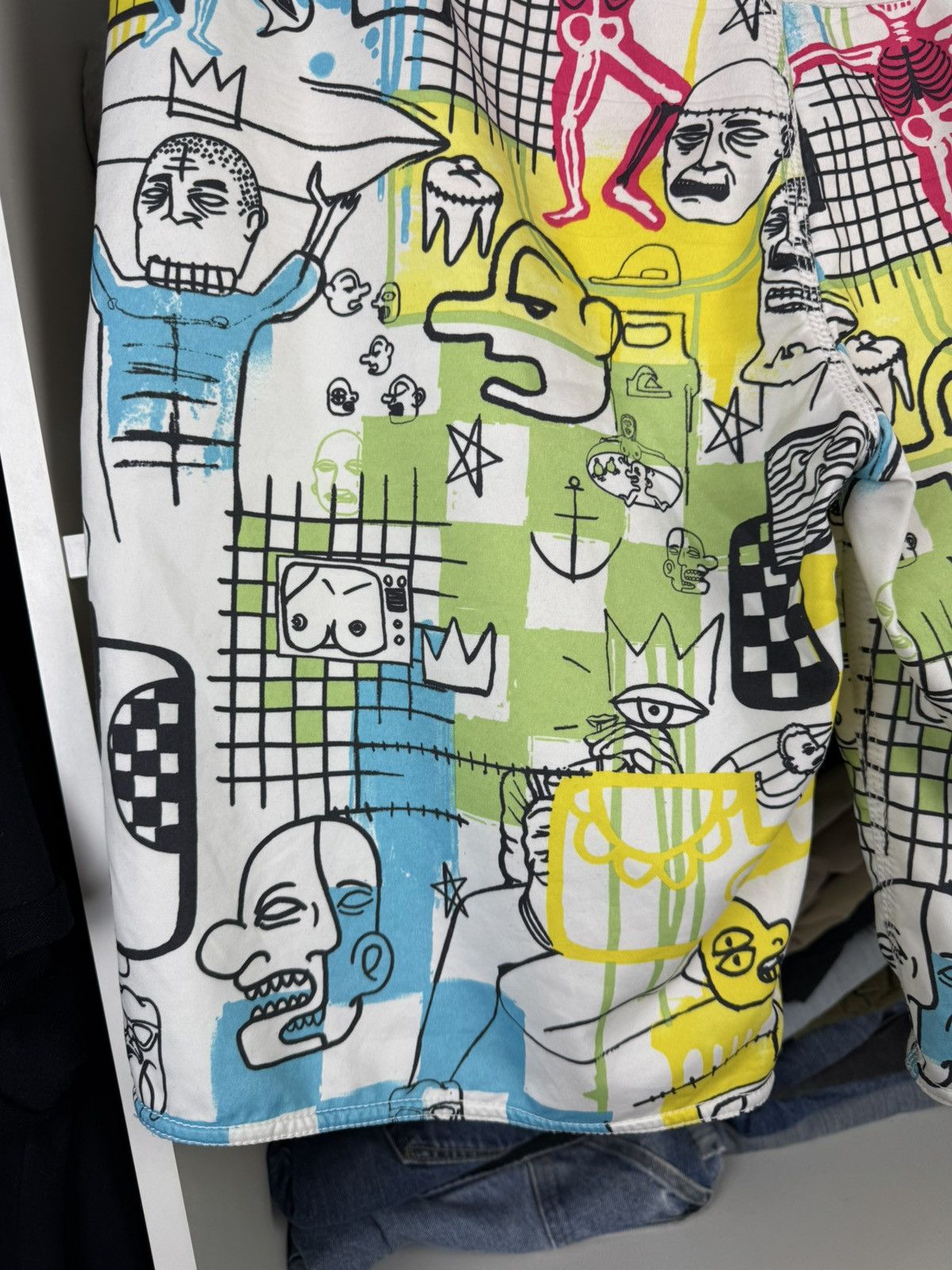 Quiksilver Quiksilver Off The Lip Board Shorts Swim Trunks Graffiti Y2K Size US 34 / EU 50 - 19 Thumbnail