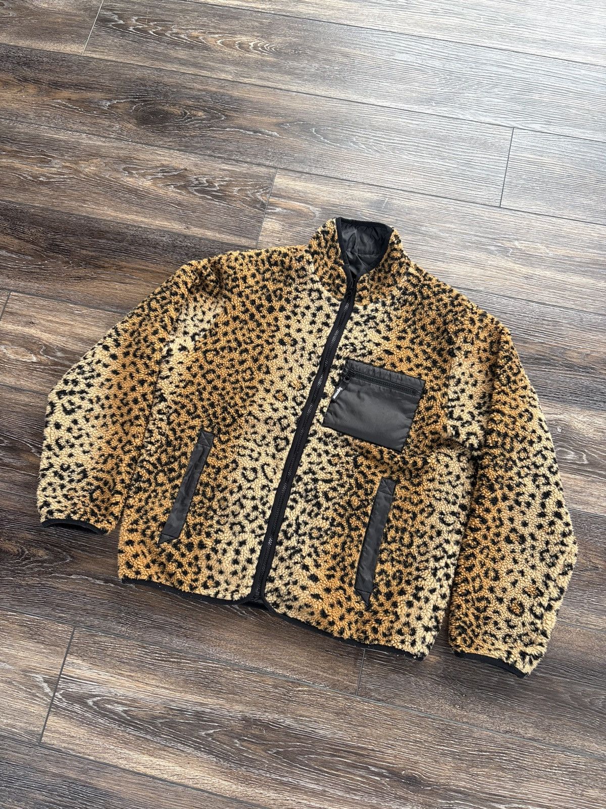 Supreme Leopard Fleece Reversible FW17
