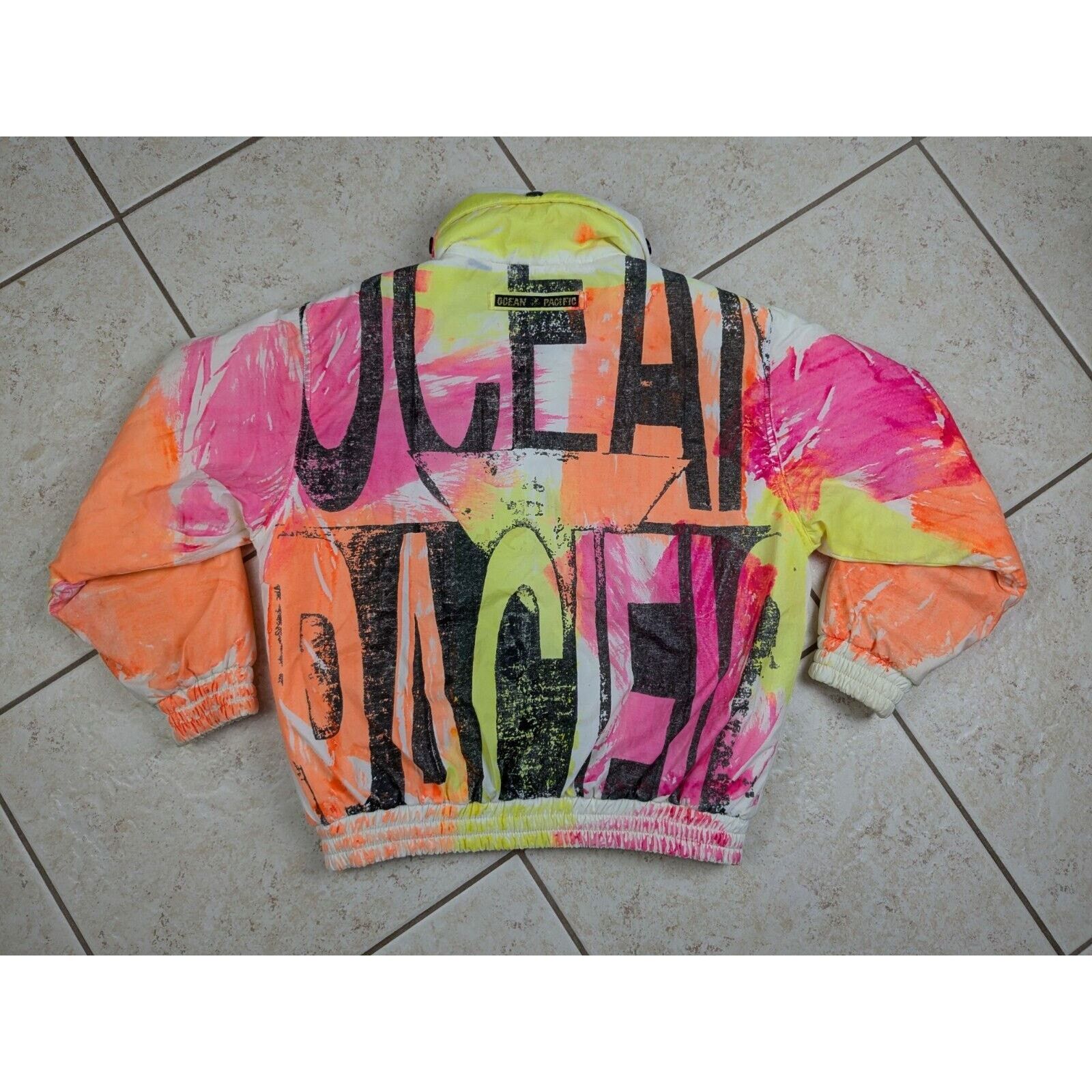 Ocean Pacific Vtg 80s Ocean Pacific OP 720 Airborne Neon Ski Jacket Hooded Size US L / EU 52-54 / 3 - 1 Thumbnail