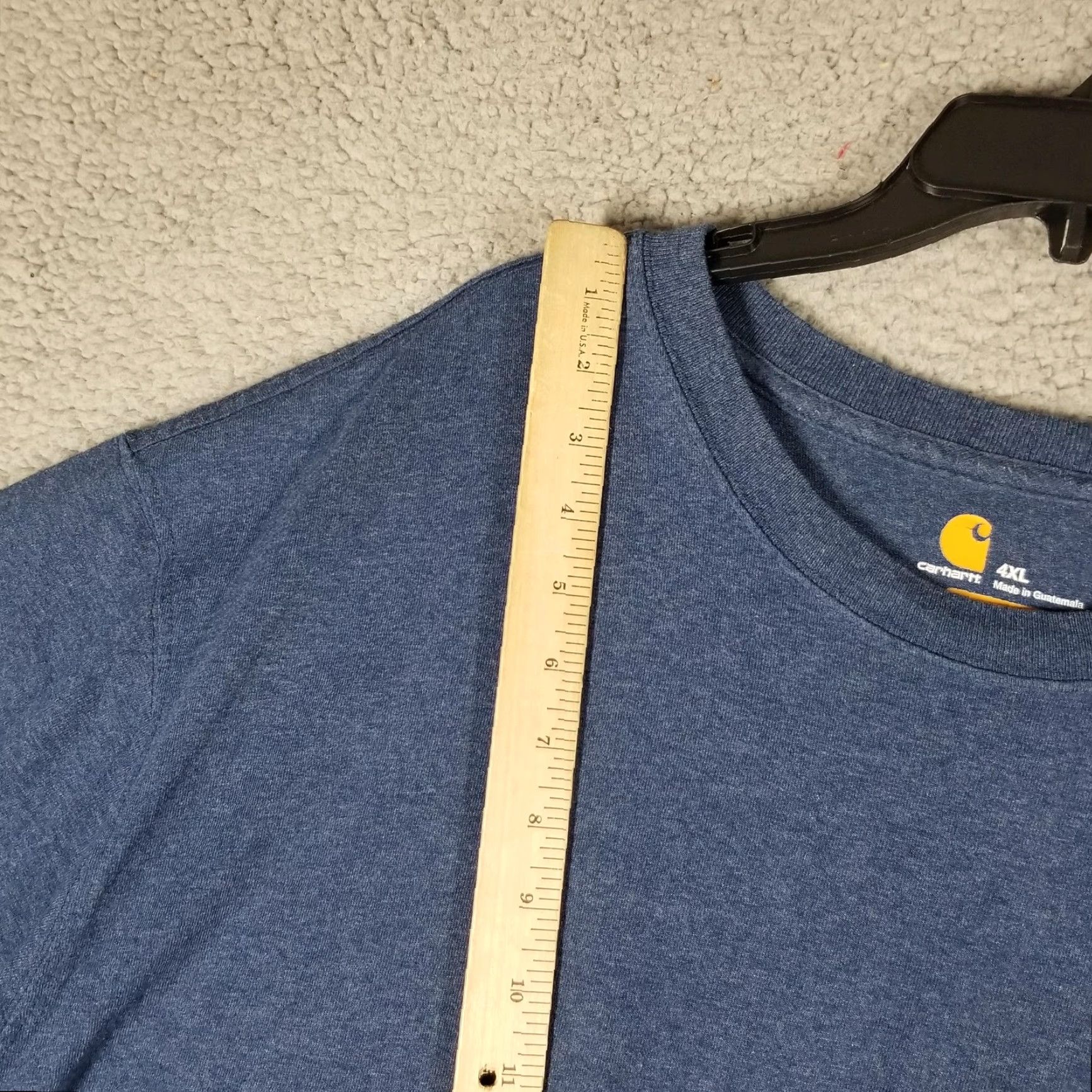 Carhartt Carhartt Shirt Mens 4XL Blue Heather Original Fit Pocket Short Sleeve Tee K87 Size US XXL / EU 58 / 5 - 4 Thumbnail