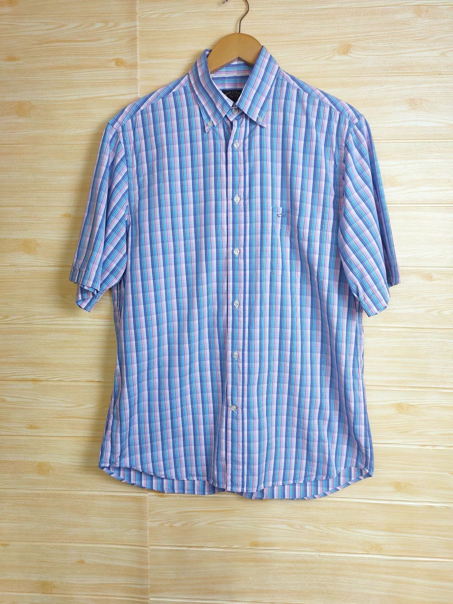 Paul & Shark Paul&shark Men's Casual Plaid Short Sleeve Shirt K29 Size US L / EU 52-54 / 3 - 1 Thumbnail