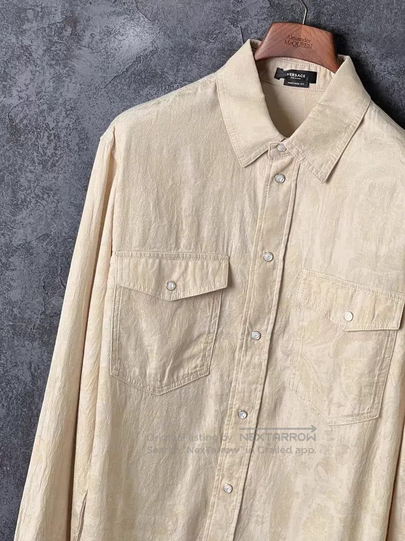Versace Versace Dark pattern cotton shirt Size US M / EU 48-50 / 2 - 5 Thumbnail