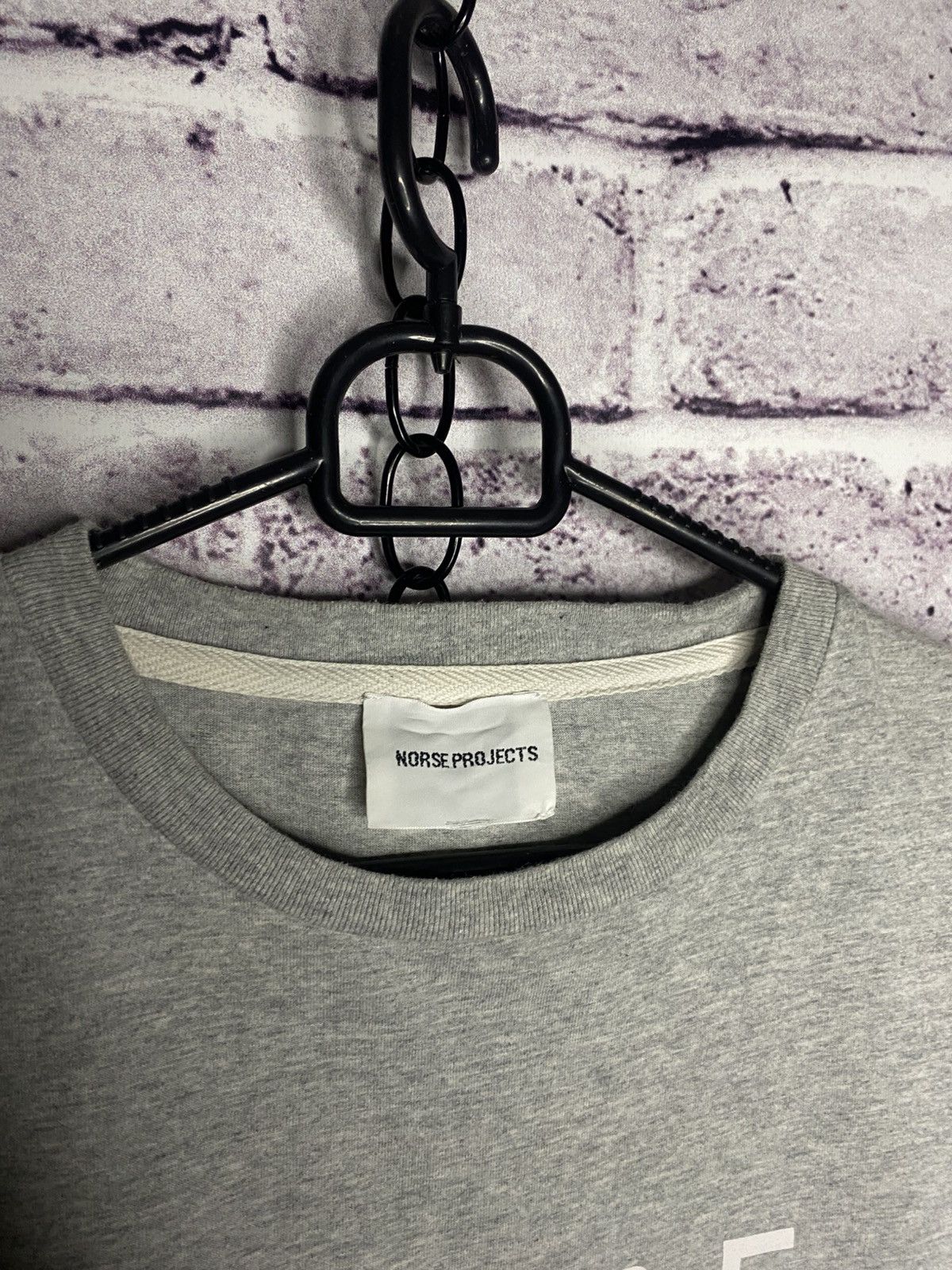 Norse Projects 90 s Vintage Norse Projects Centr Logo Silver Mens T-Shirt Size US M / EU 48-50 / 2 - 4 Thumbnail